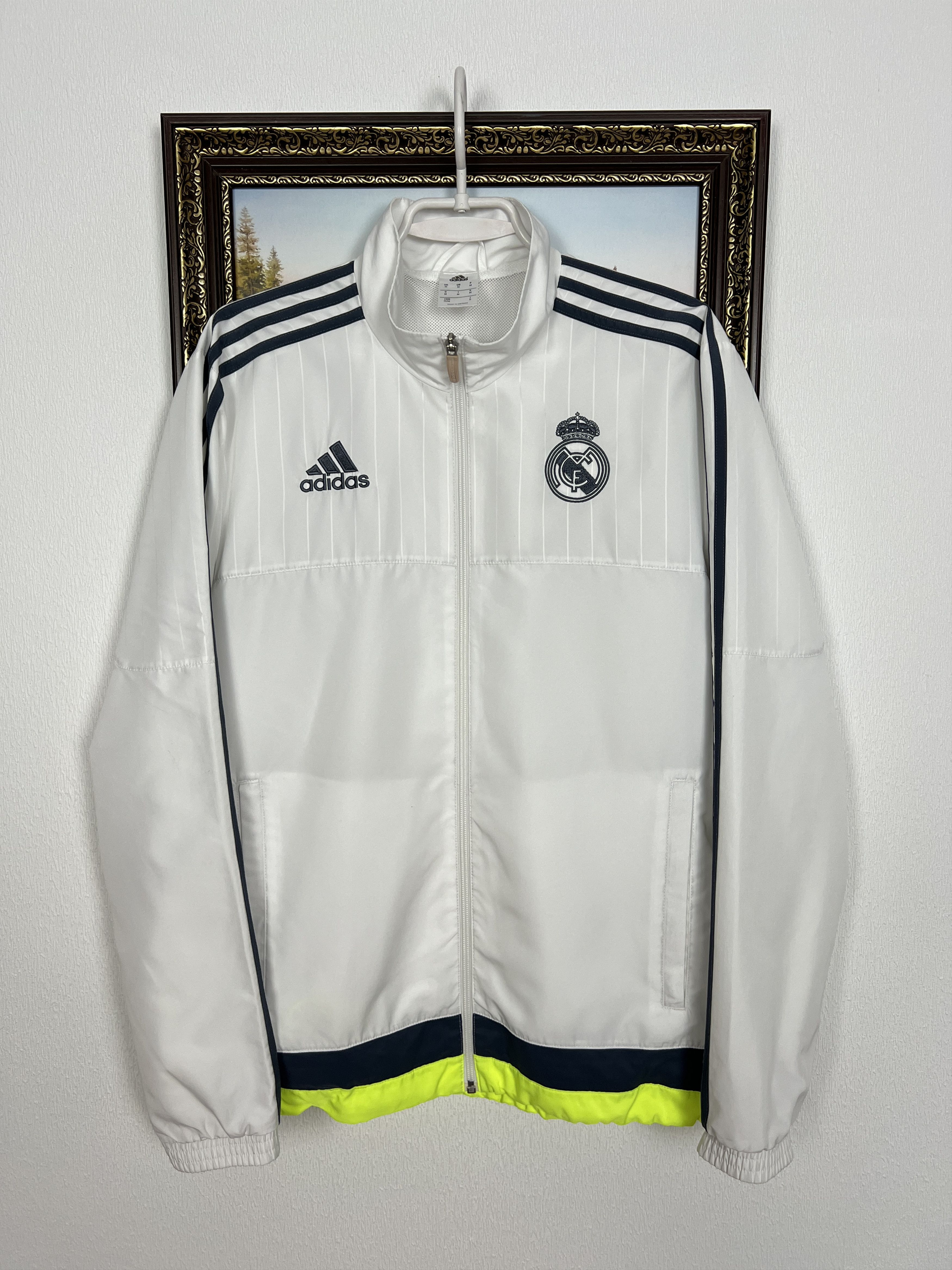 Adidas Adidas Real Madrid Football Jacket Soccer Track Top Zip Rare Size US M / EU 48-50 / 2 - 1 Thumbnail