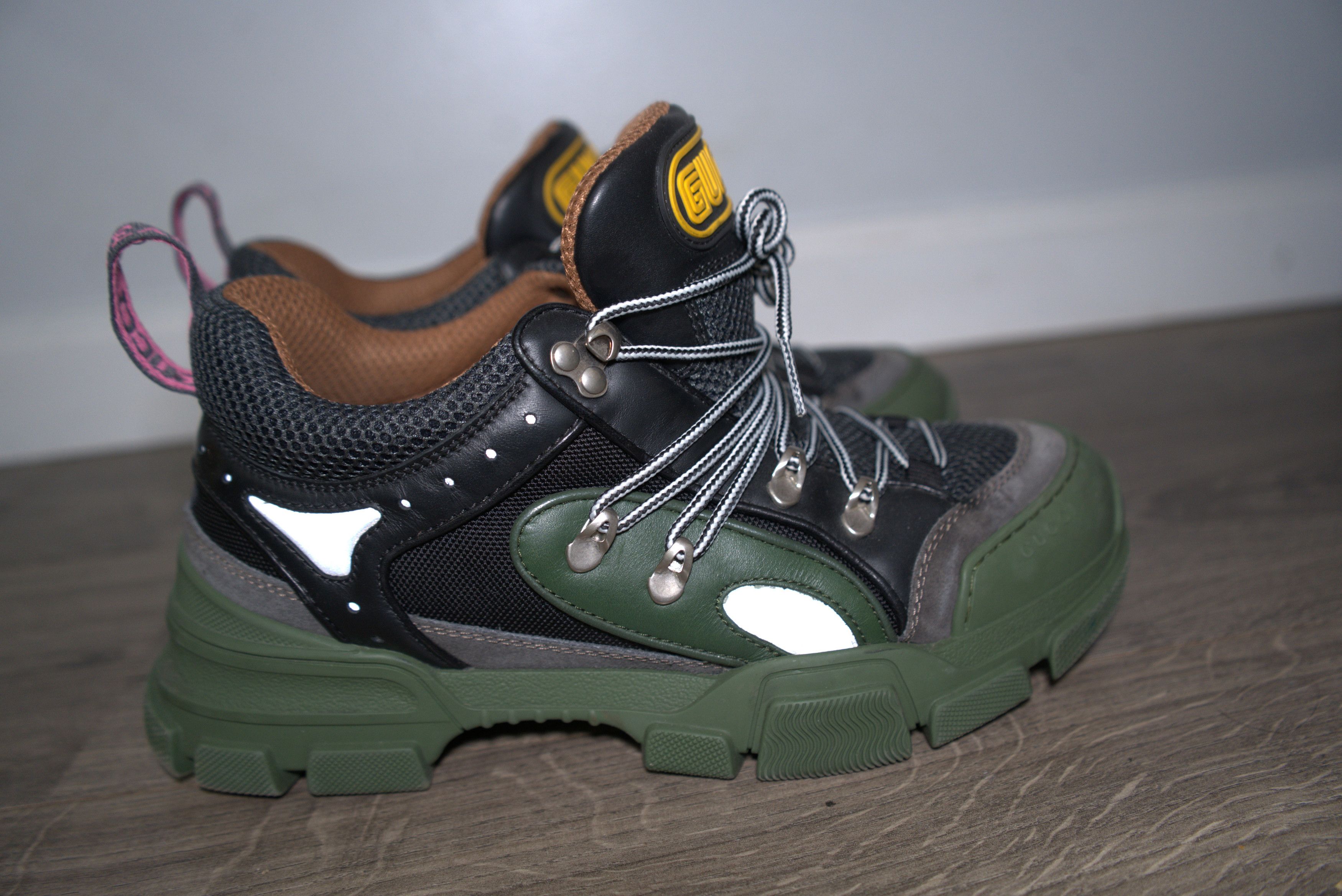 Gucci Gucci FlashTrek Green Black Trainers Size US 9.5 / EU 42-43 - 5 Thumbnail