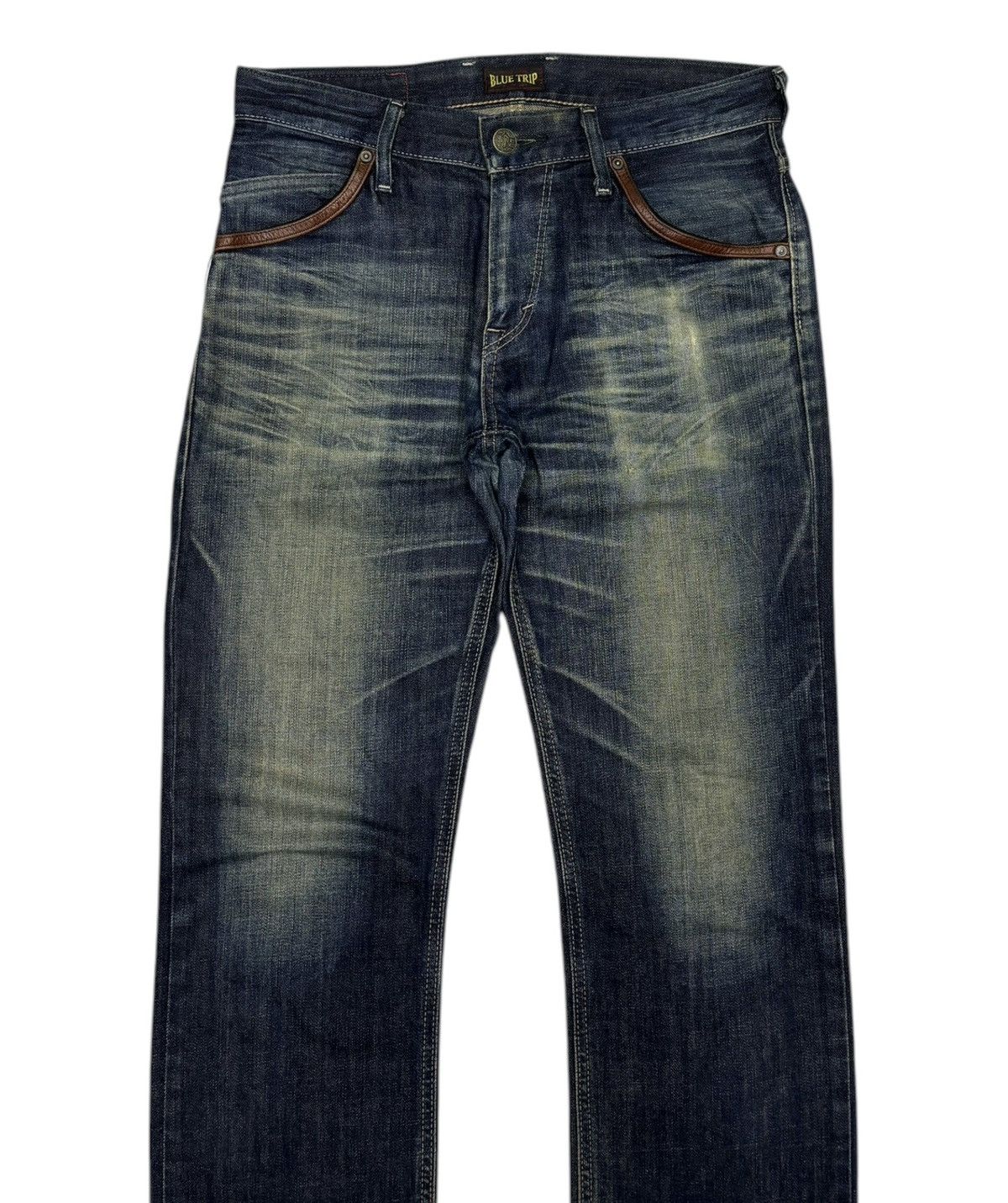 Kapital EDWIN BLUE TRIP RUSTY TOKYO FLARE DISTRESS DENIM JEANS Size US 32 / EU 48 - 5 Thumbnail