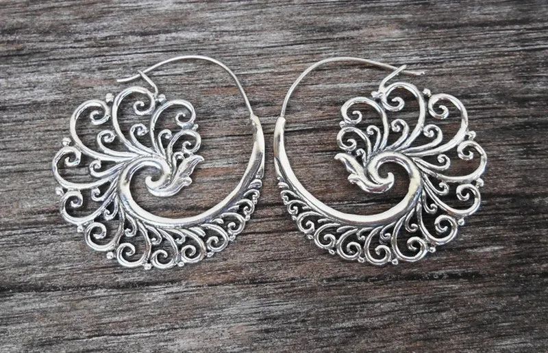 Other Vintage Metal Hoop Drop Earrings Size ONE SIZE - 5 Thumbnail