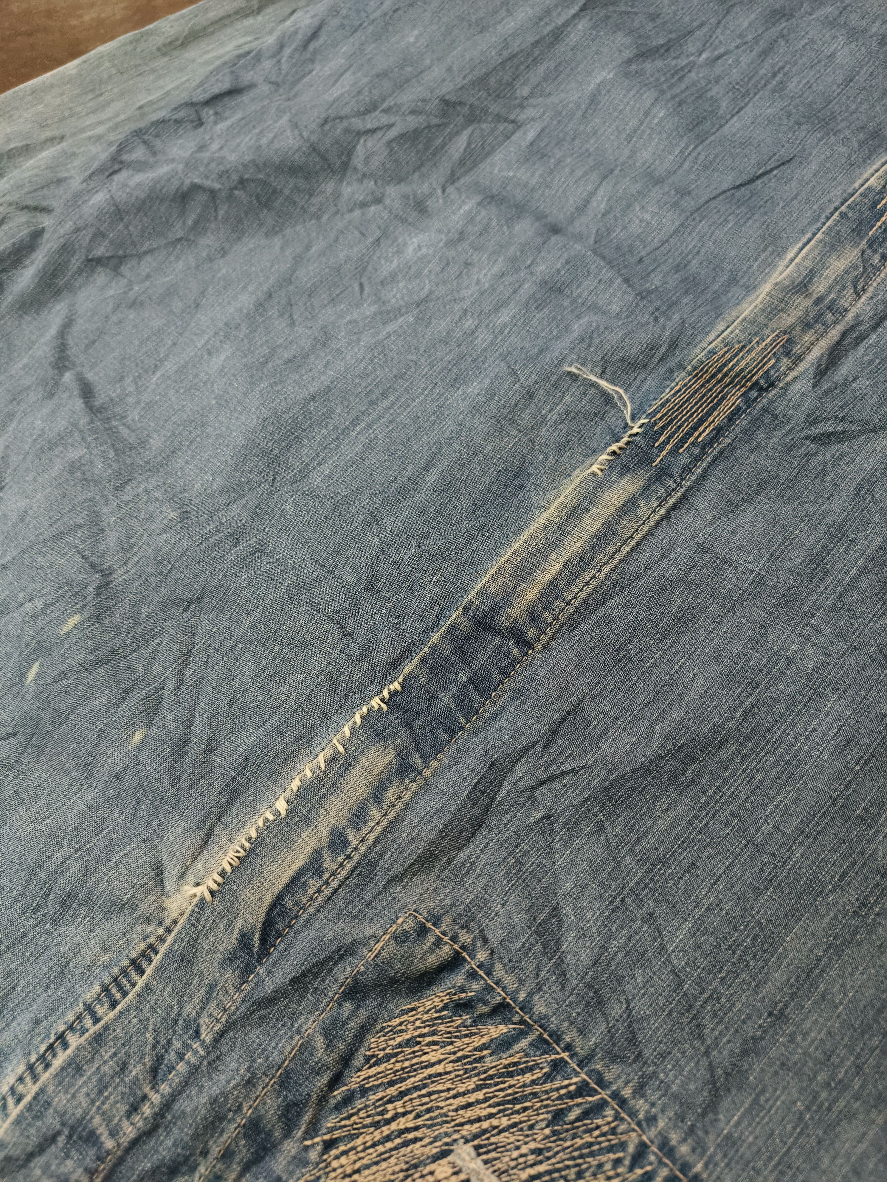 Japanese Brand Yabasta Masspublicsquat Avant Garde Distressed Denim Jacket Size US L / EU 52-54 / 3 - 3 Thumbnail