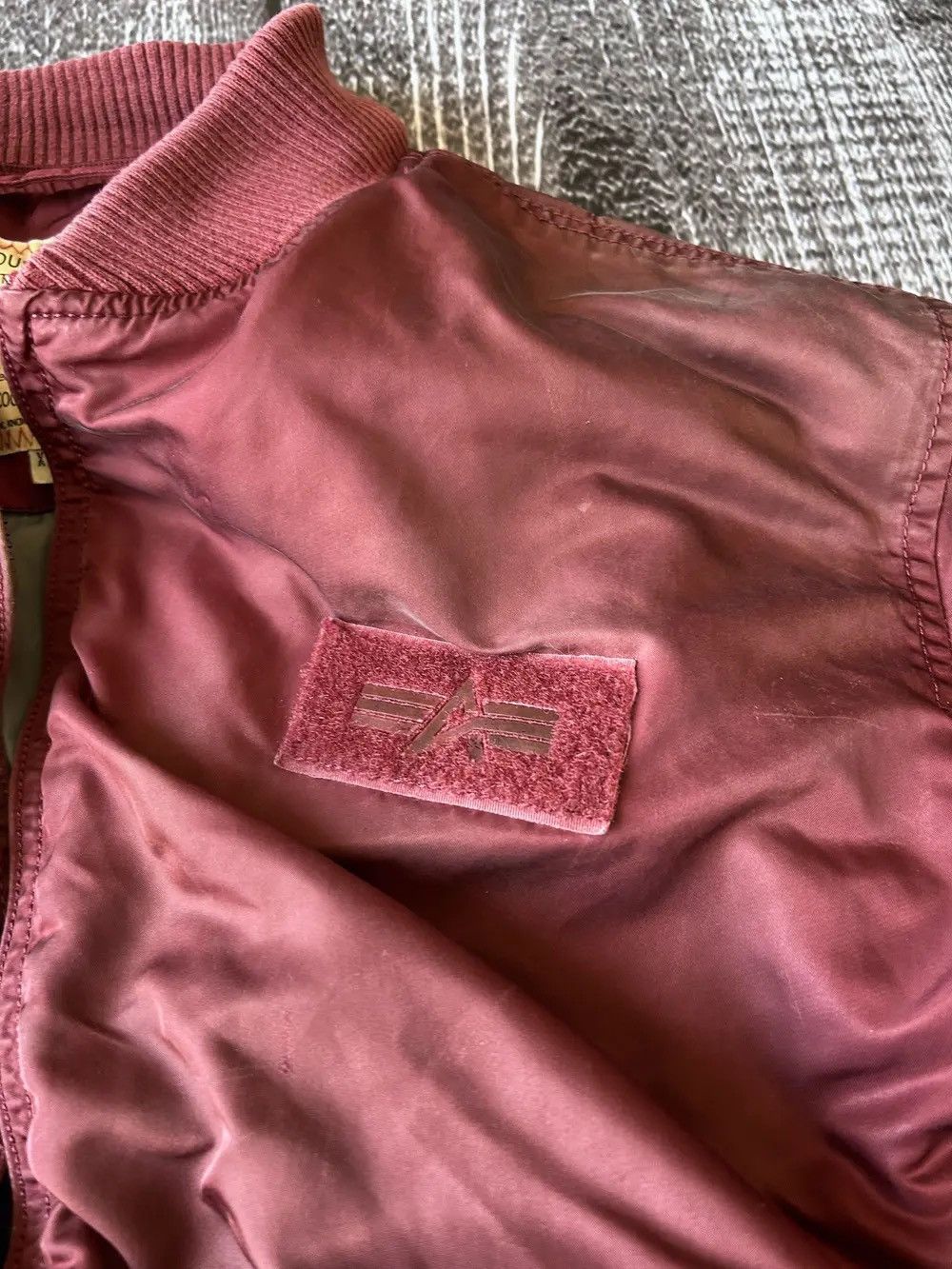 Alpha Industries × Hysteric Glamour VTG RAF SIMONS STYLE WASHED ALPHA INDUSTRIES BOMBER JACKET Size US L / EU 52-54 / 3 - 2 Thumbnail