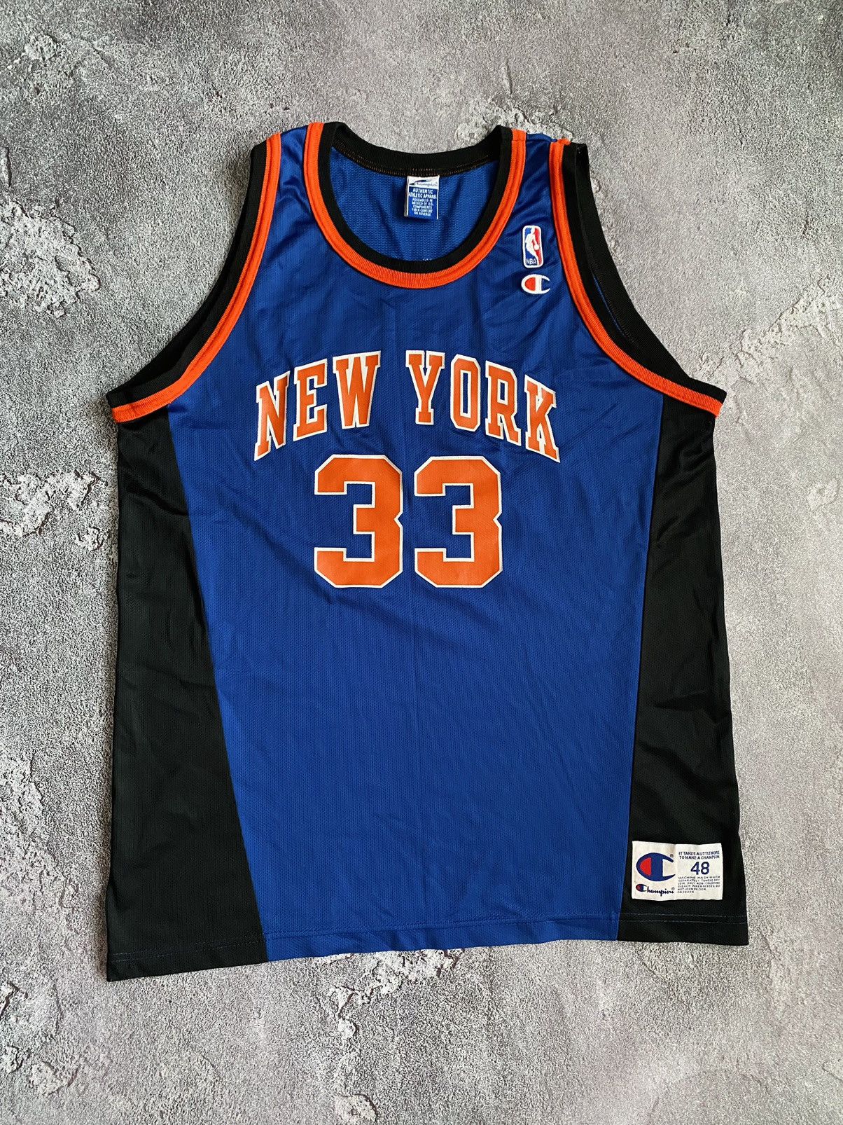 Vintage VTG 90s NBA New York Knicks Patrick Ewing Champion Jersey