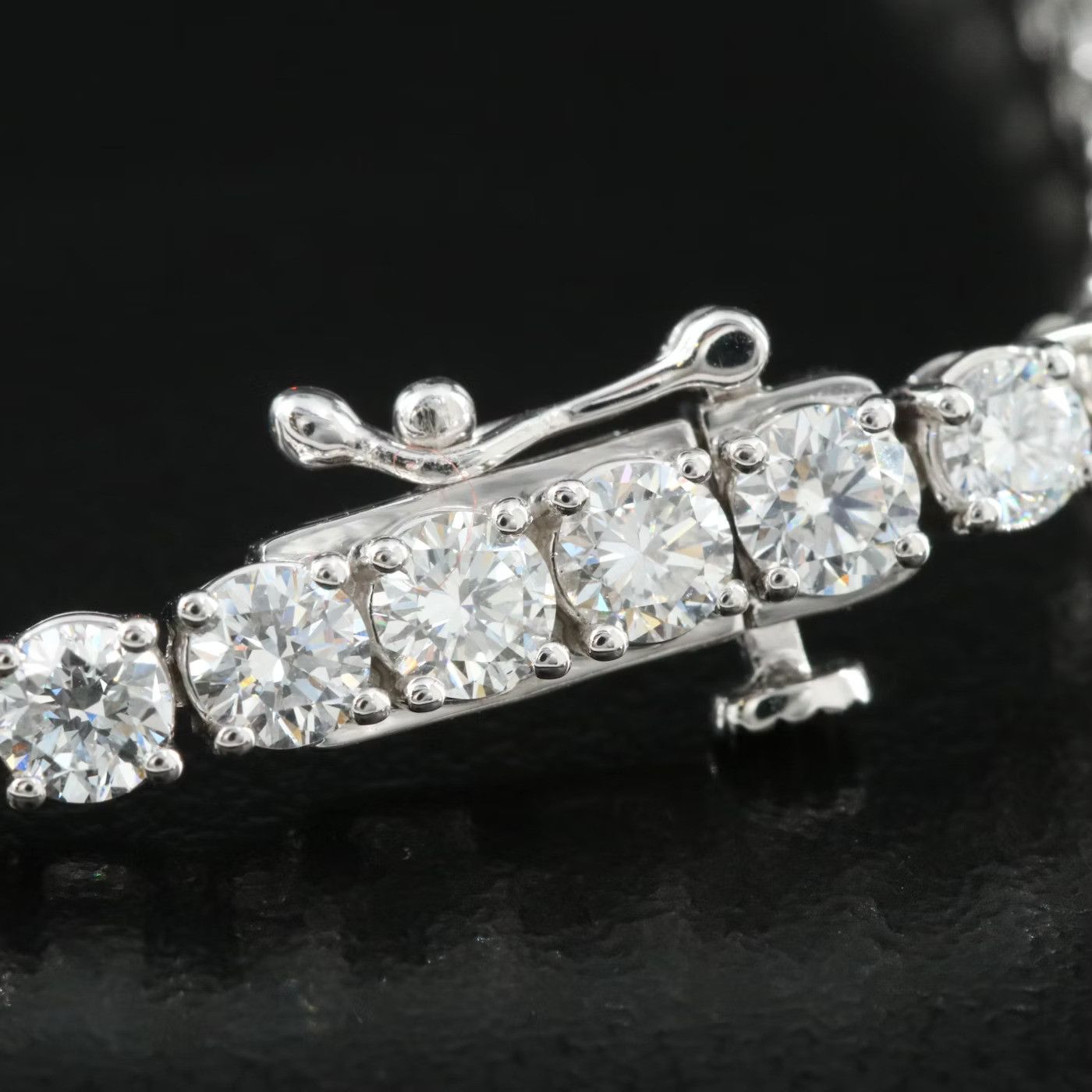 Other 14k White Gold 7 CTW Diamond Tennis Bracelet Size ONE SIZE - 7 Thumbnail