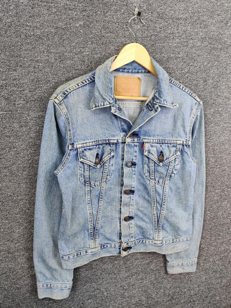 Levi's Vintage 90s Levi's Big E 71557 Denim Trucker Jacket Size US M / EU 48-50 / 2 - 5 Thumbnail
