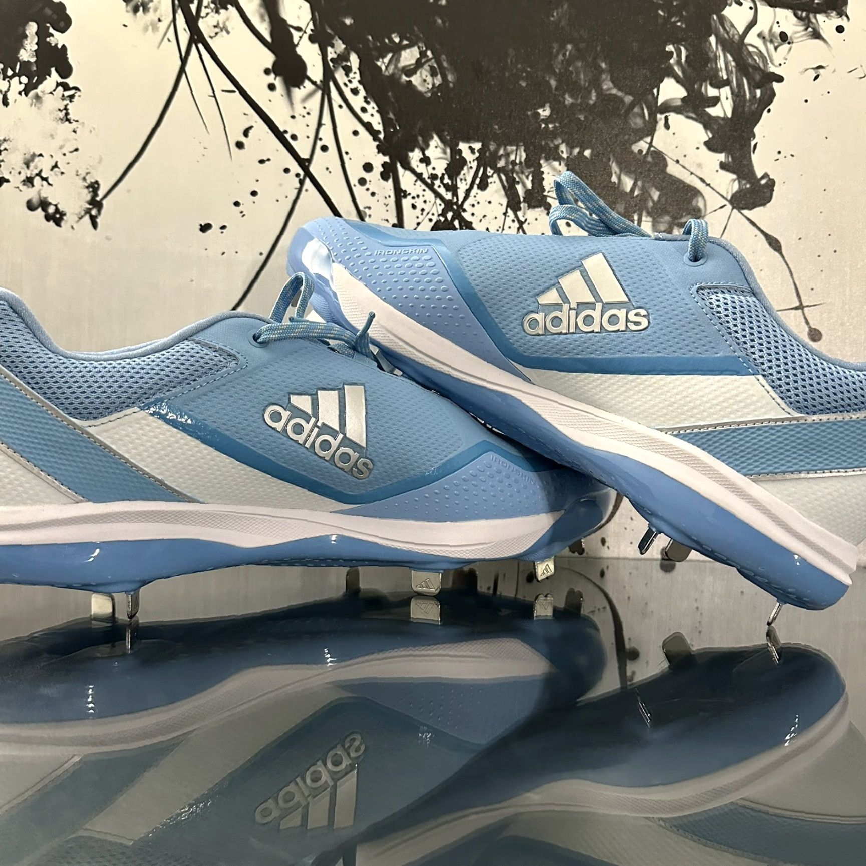 Adidas Adidas Icon Low Baseball Cleats Mens 14 UNC Legend Blue GX5835 Size US 14 / EU 47 - 5 Thumbnail