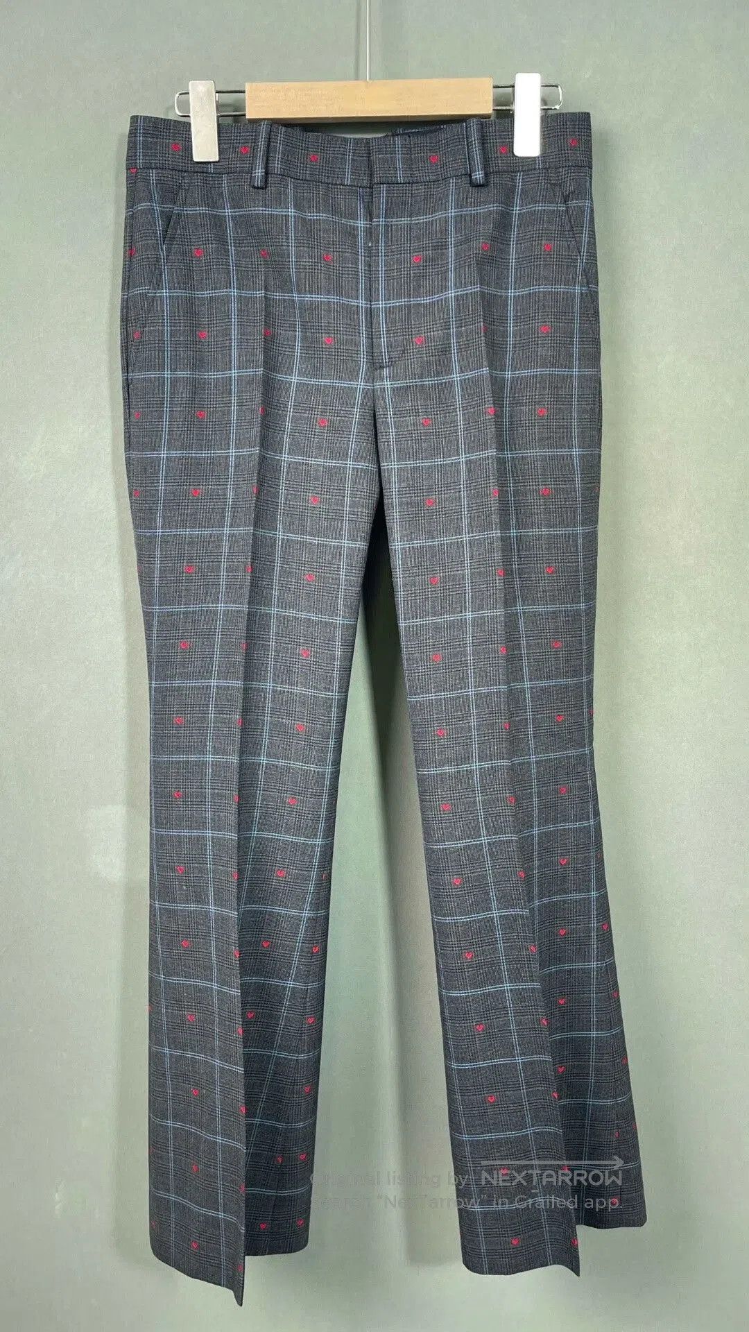 Gucci Gucci Gray Plaid Heart Embroidery Wool Suit. Size S / US 4 / IT 40 - 4 Thumbnail