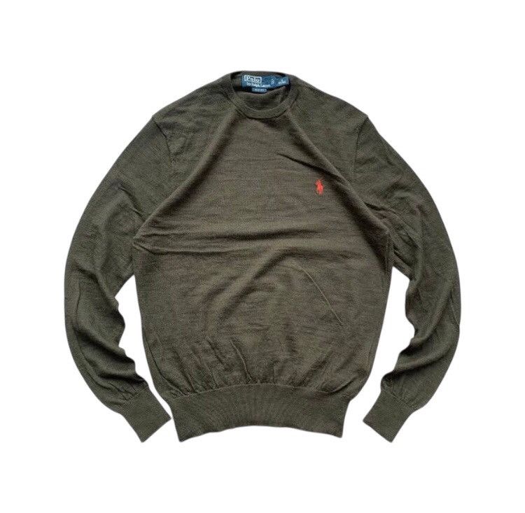 Polo Ralph Lauren × Ralph Lauren Polo Ralph Lauren Olive Green Knitwear Size US M / EU 48-50 / 2 - 1 Thumbnail