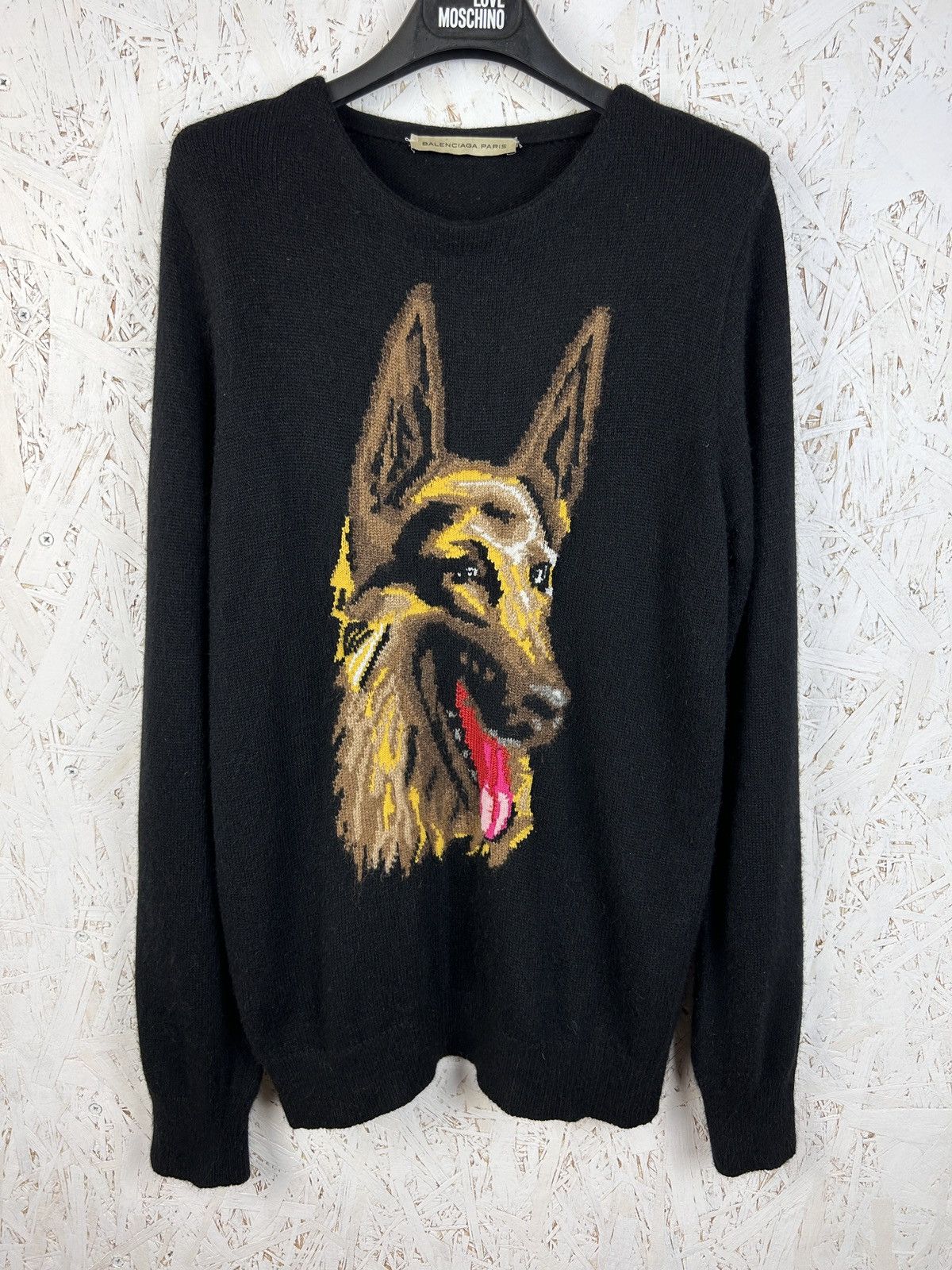 Balenciaga Balenciaga AW11 Shepherd Dog Kiyan Iconic Angora Sweater Size M / US 6-8 / IT 42-44 - 1 Thumbnail