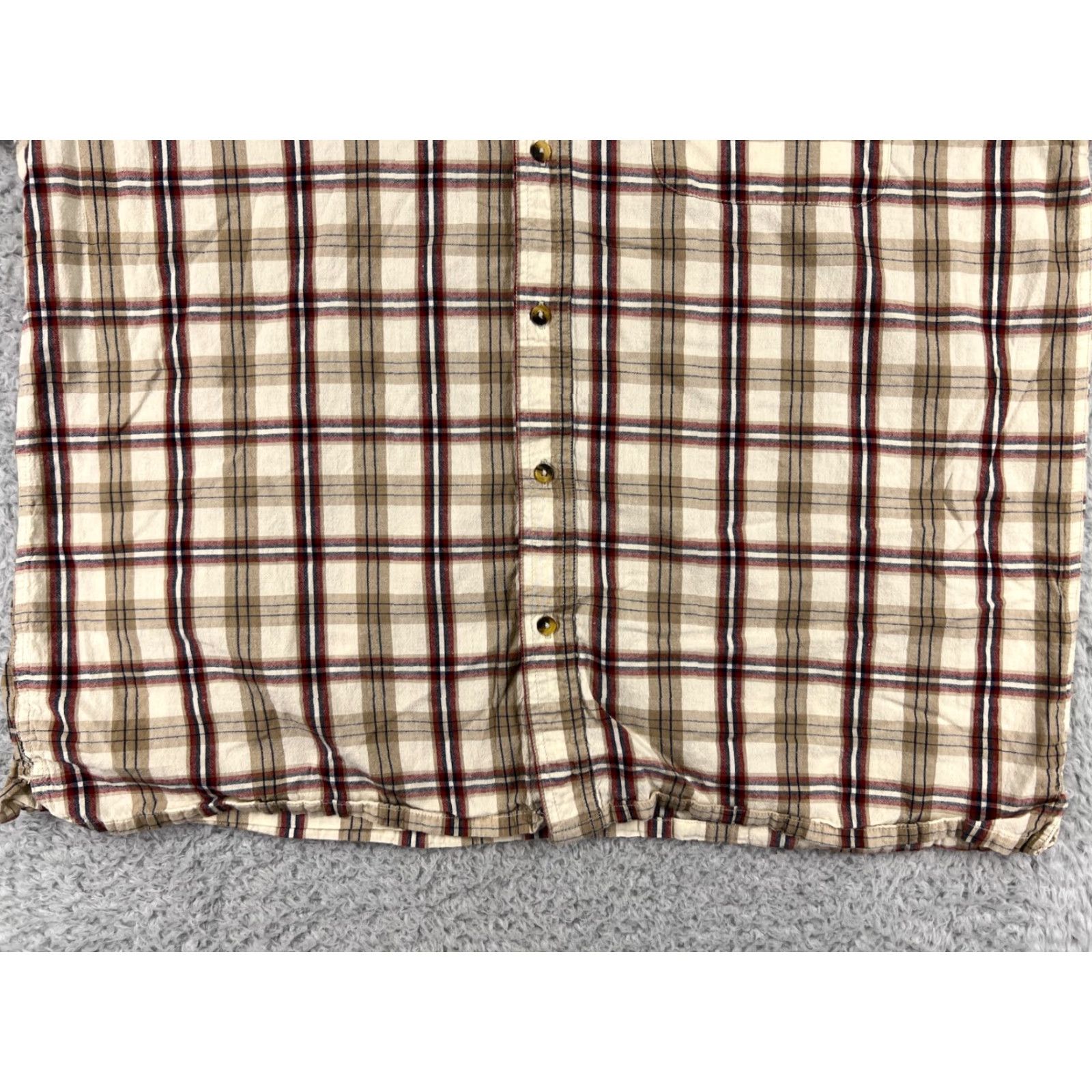 Big Dogs VINTAGE Big Dogs Shirt Mens 2XL Beige Plaid 100% Cotton Button-Up Pocket Collared Slim Fit 90s Theme Mens Size US XXL / EU 58 / 5 - 5 Thumbnail