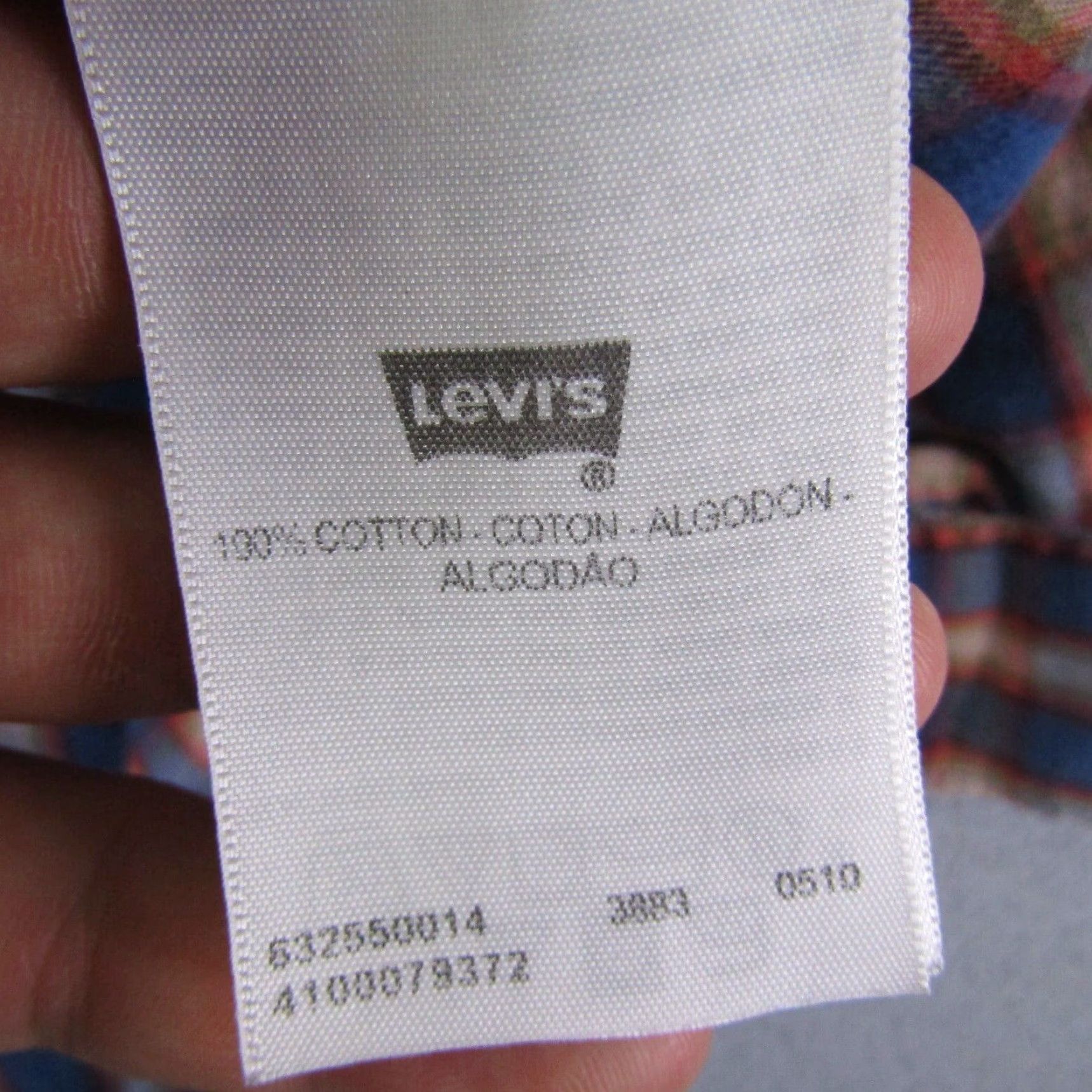Levi's Levi's Men's Shirt 2XL Casual Workwear Plaid Cotton Twill Button-Up Long Sleeve Blue Size US XXL / EU 58 / 5 - 4 Thumbnail