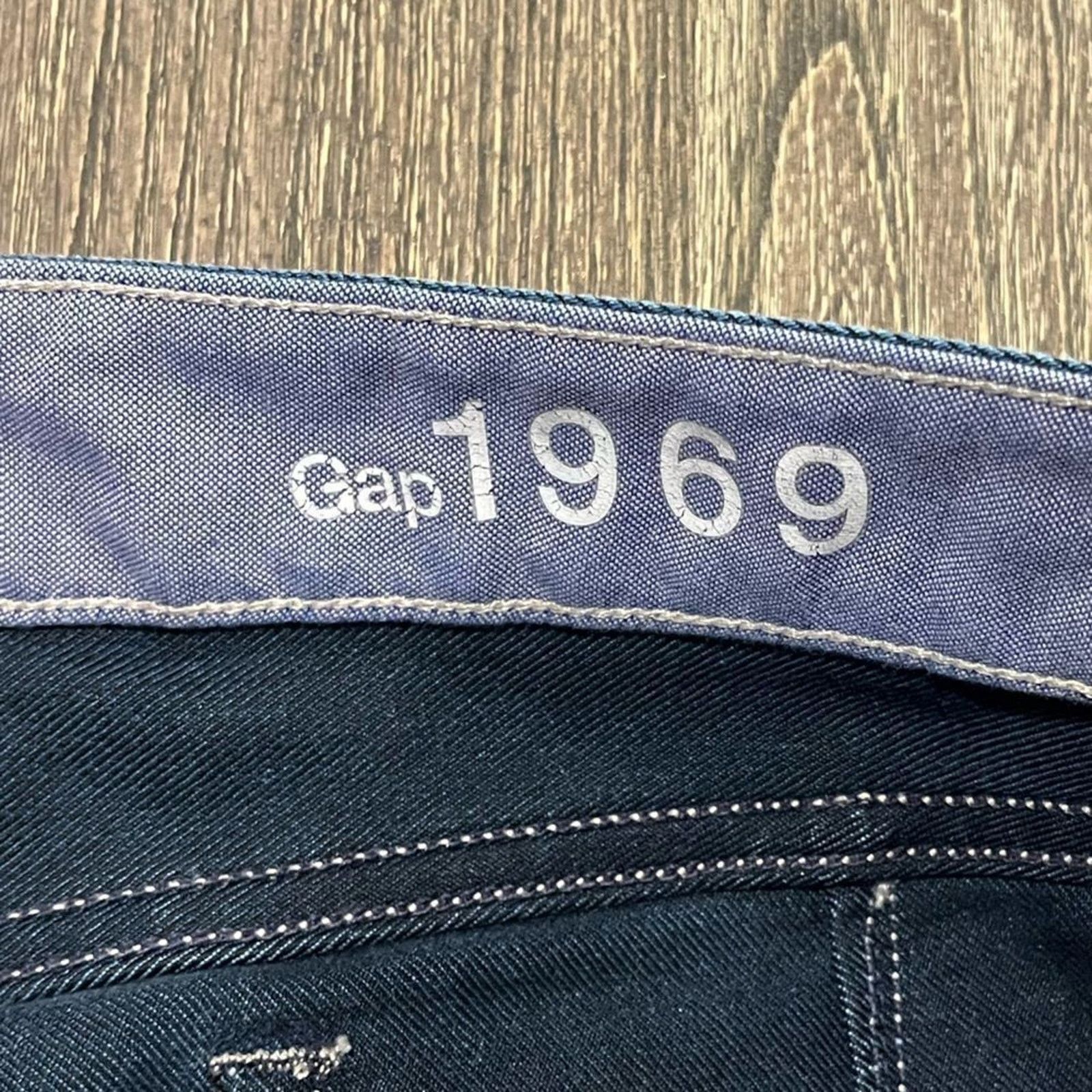 Gap Gap 1969 Mid-Rise Jeans Tapered Leg Slim Fit Stretch Denim Size 26" / US 2 / IT 38 - 6 Thumbnail