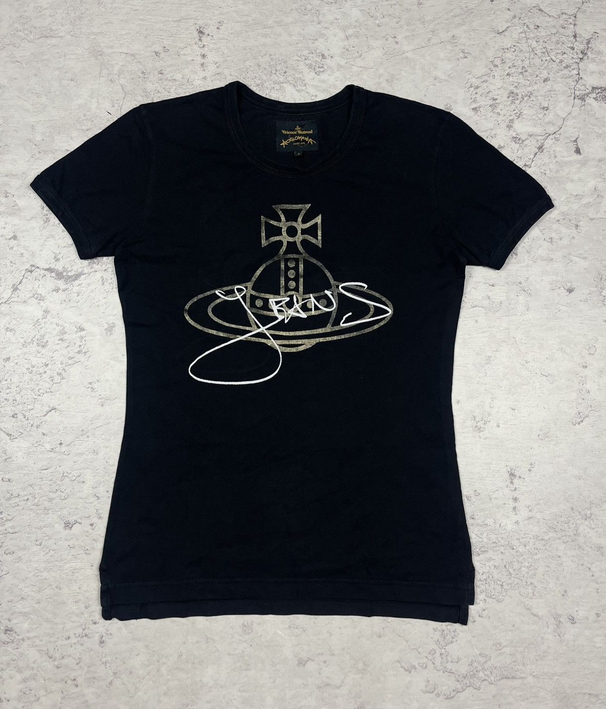 Vivienne Westwood ANGLOMANIA アートプリントtシャツ VIVIENNE WESTWOOD ANGLOMANIA T SHIRT BIG LOGO SIZE M WOMEN