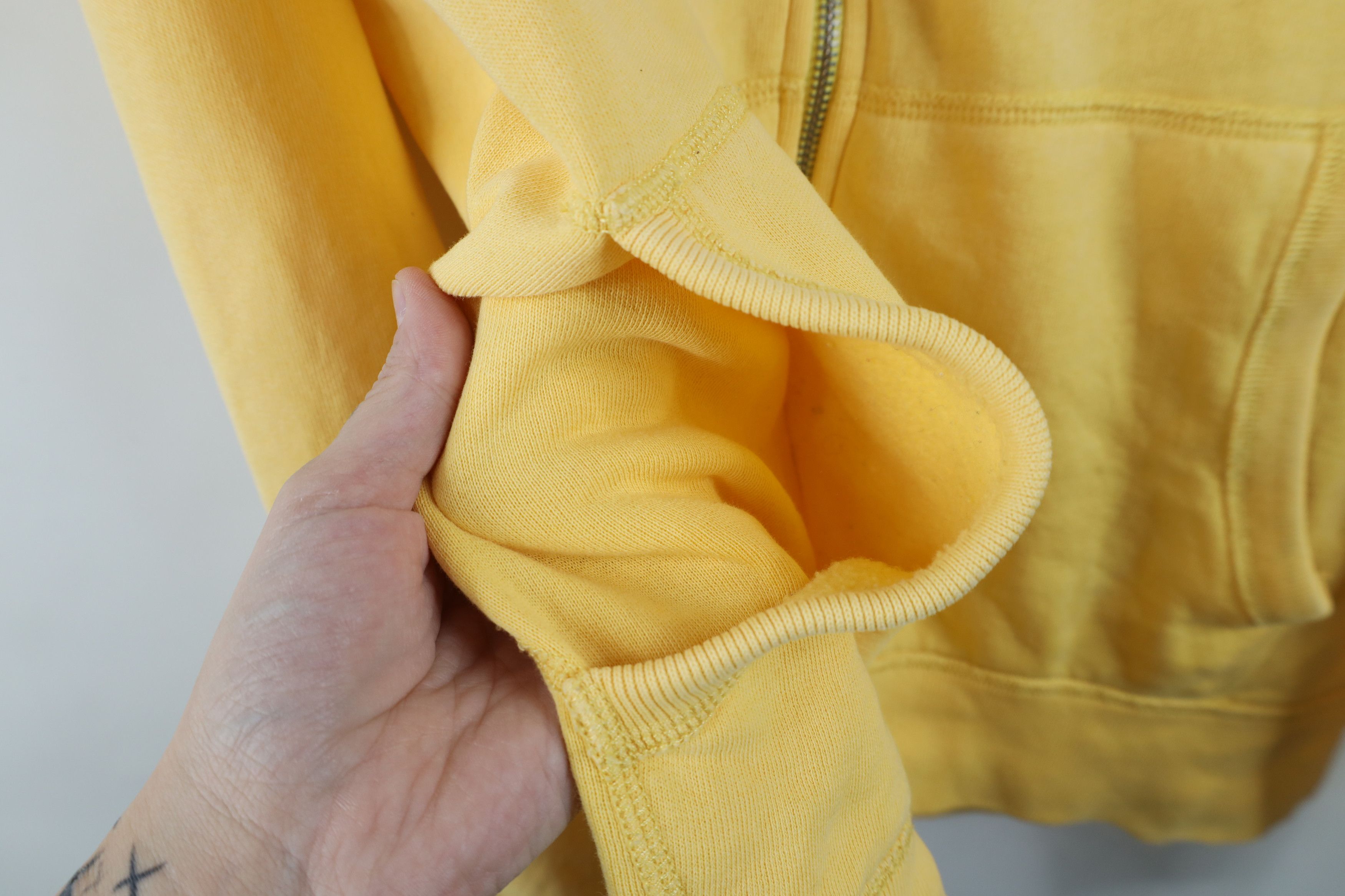 Ralph Lauren Vintage 90s Ralph Lauren Full Zip Hoodie Sweatshirt Yellow Size US XL / EU 56 / 4 - 6 Thumbnail