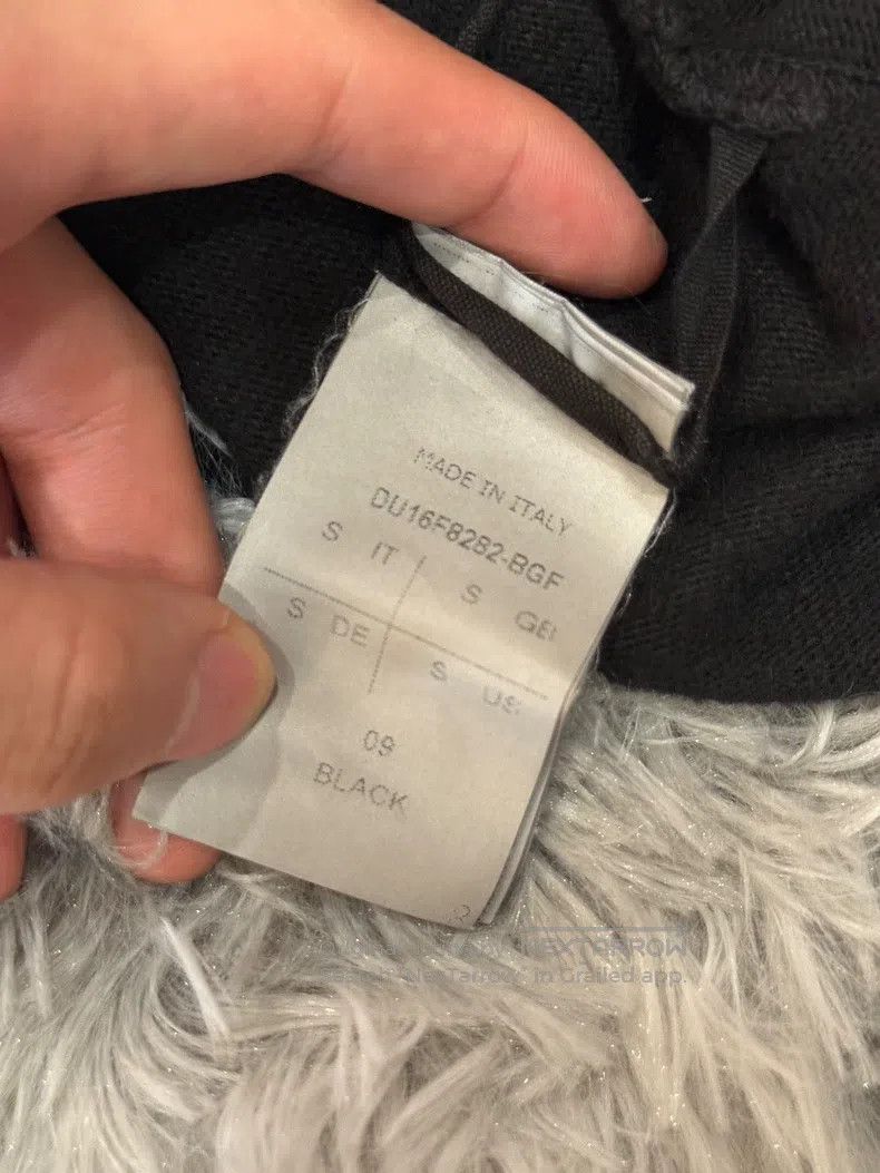 Rick Owens RICK OWENS Extra-long hoodie base layer Size US S / EU 44-46 / 1 - 4 Thumbnail