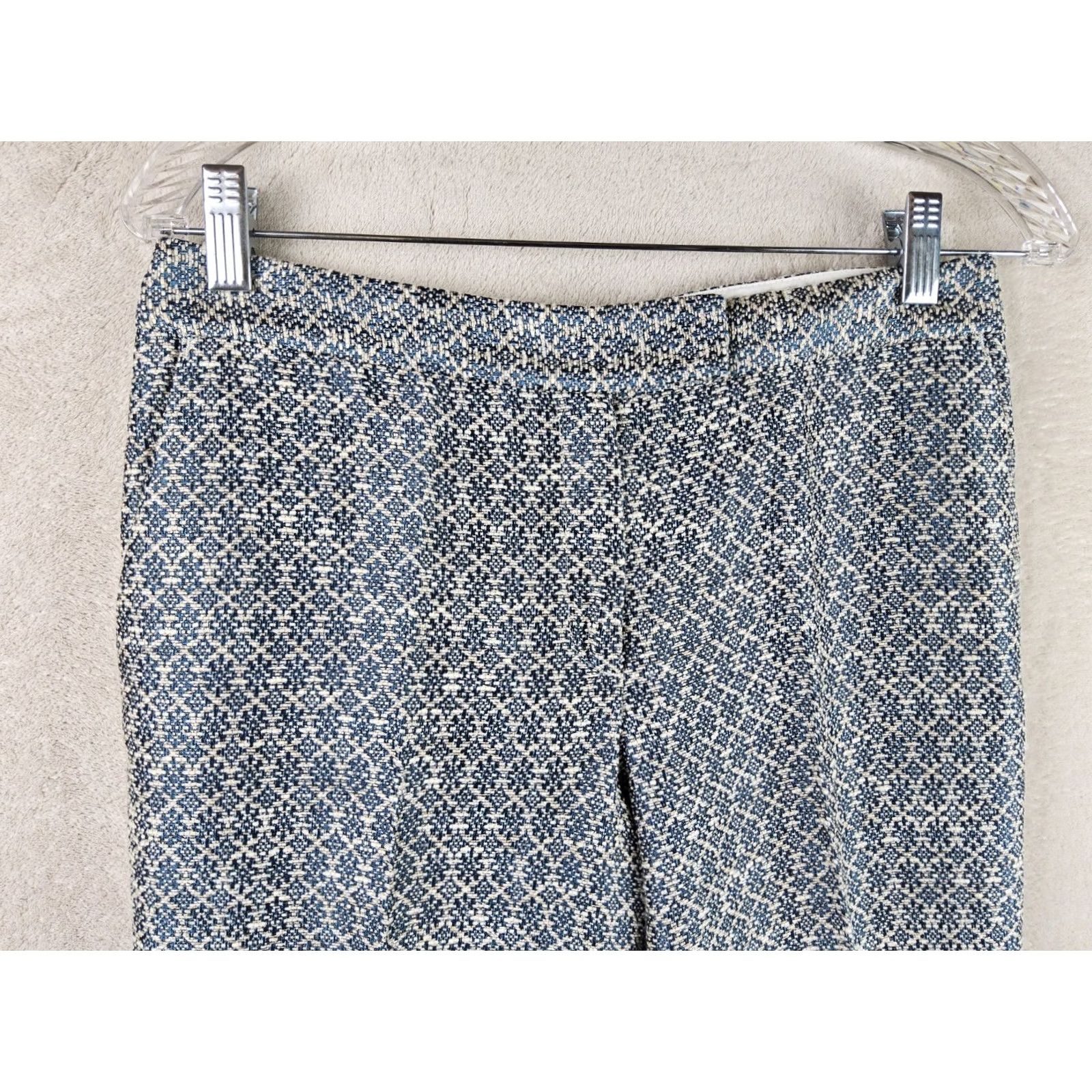 Joseph Joseph Dress Pants Women Jacquard Size 36 Multicolor Linen Acetate Acrylic Nylon Polyester Regular Inseam 26" Waist 28" Size 25" / US 0 / IT 36 - 2 Thumbnail