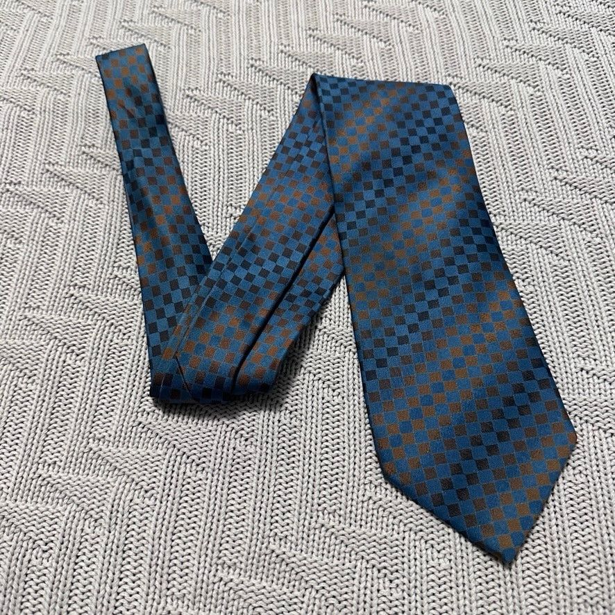 Canali Canali brown and blue ombre abstract striped silk tie Size ONE SIZE - 1 Thumbnail