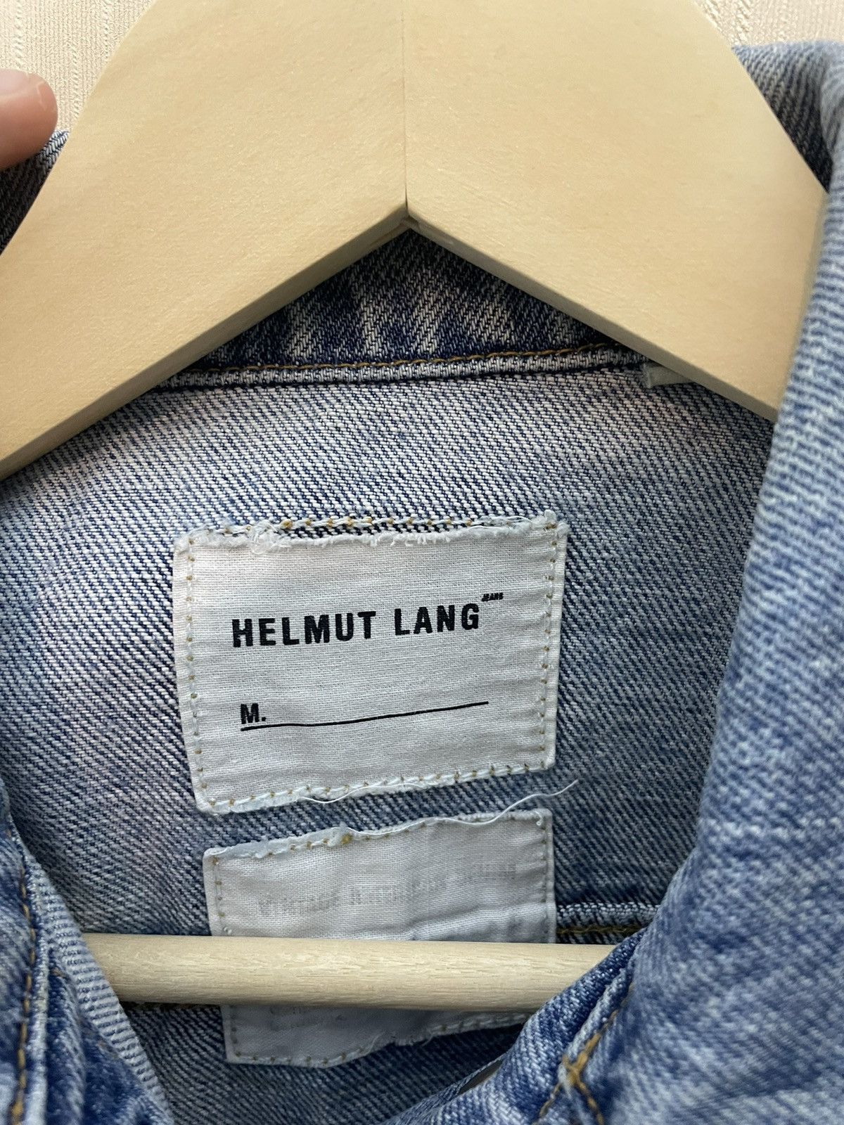 Helmut Lang × Japanese Brand Helmut Lang Japanese vintage archive denim jacket Size S / US 4 / IT 40 - 14 Thumbnail