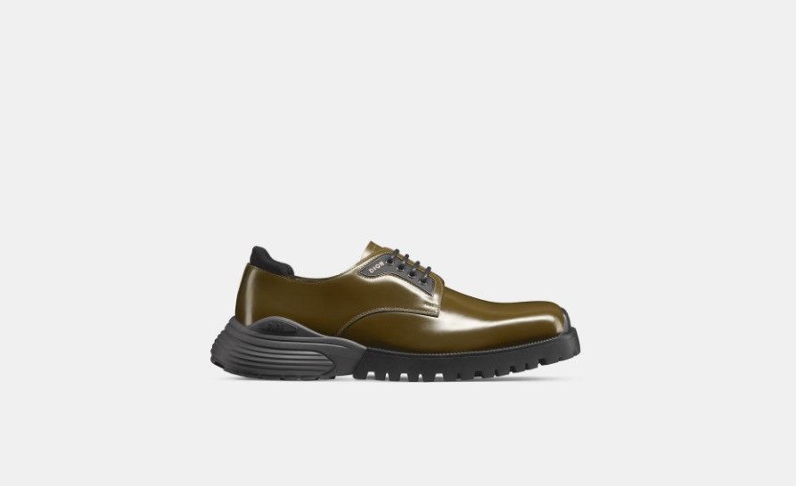 Dior o1w1db10325 3DE37 Combat Derby Shoes in Khaki Size US 13 / EU 46 - 1 Thumbnail