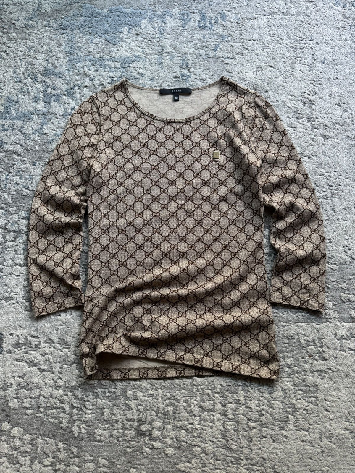 Gucci Gucci Monogram Vintage GG top size S/XS Size XS / US 0-2 / IT 36-38 - 1 Thumbnail