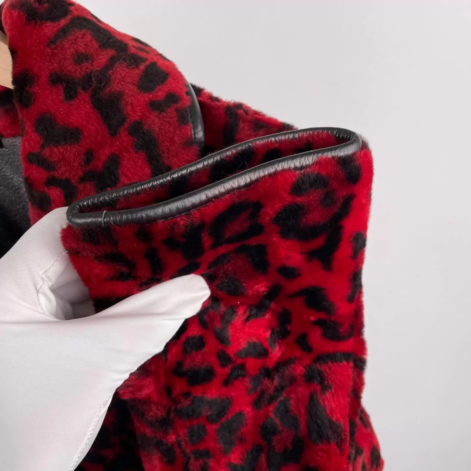 Miu Miu MIU MIU Red Leopard Print Heavy Jacket Size S / US 4 / IT 40 - 9 Thumbnail