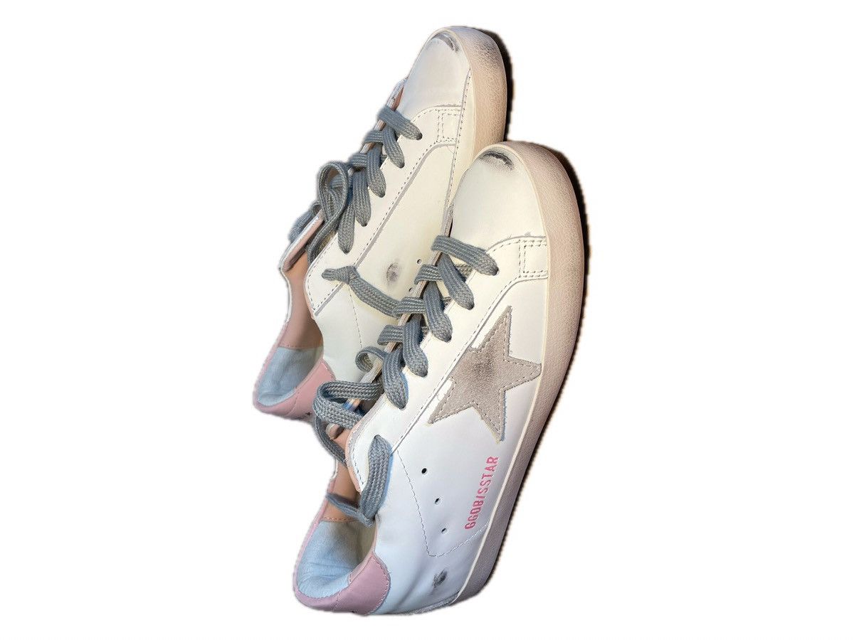 Golden Goose Weiß/Rosa Golden Goose Sneaker Size US 8 / IT 38 - 4 Thumbnail