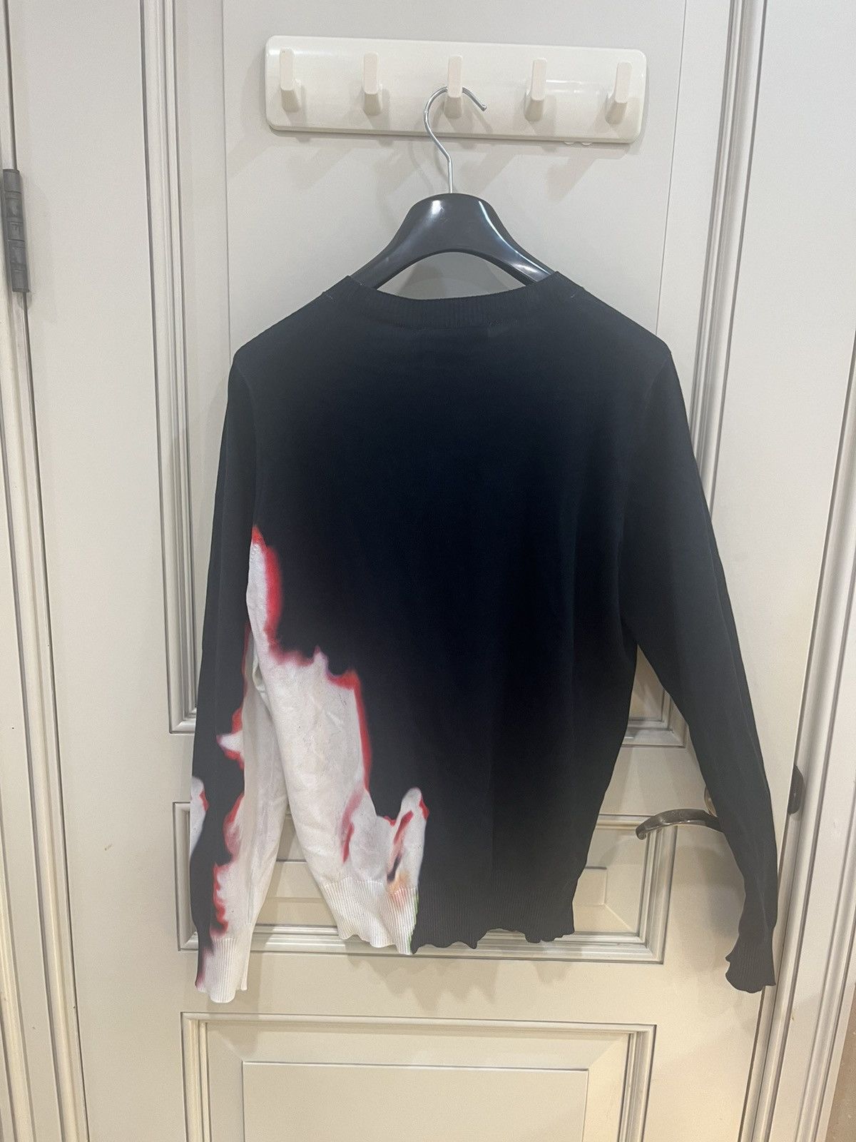 Alexander McQueen Solarised flowerf ine gauge sweater size M Size US M / EU 48-50 / 2 - 8 Thumbnail