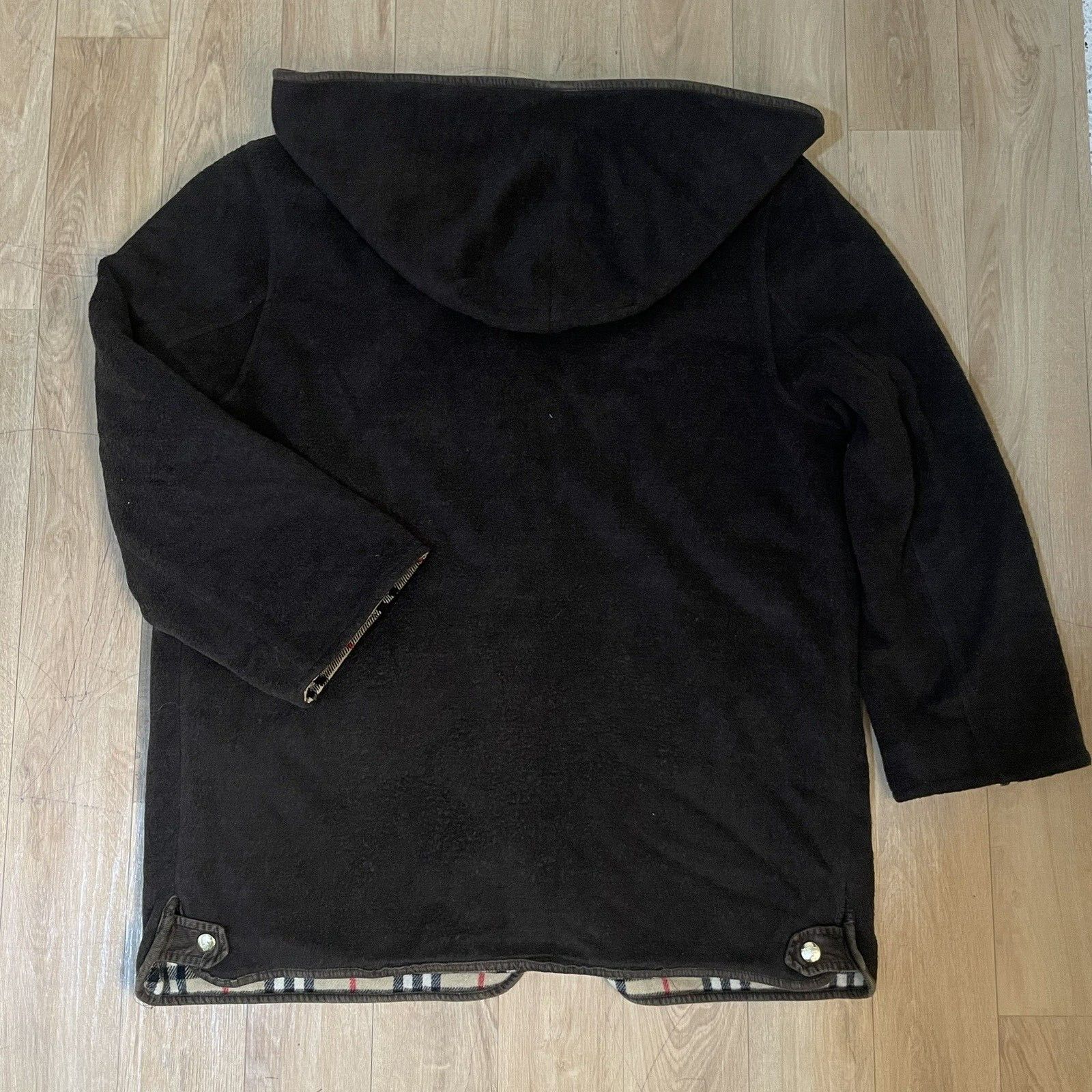 Burberry Vintage burberry coat jacket hooded wool nova check Women's Size L / US 10 / IT 46 - 6 Thumbnail