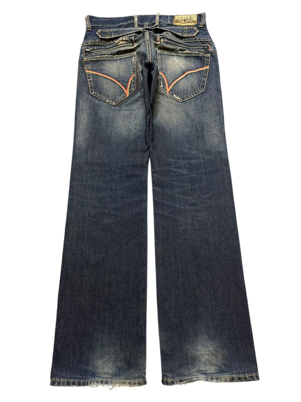 semanticdesign Vintage 90s Japanese Buckle Back Faded Wash Distress Loose Size US 32 / EU 48 - 2 Thumbnail
