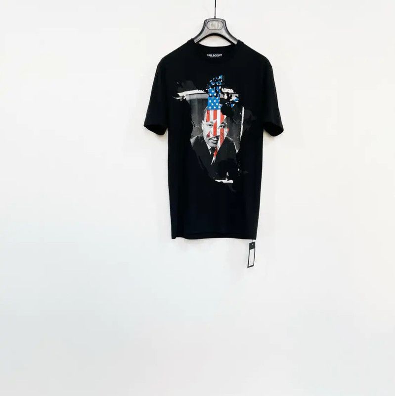Neil Barrett Black Graphic Print T-Shirt 0089