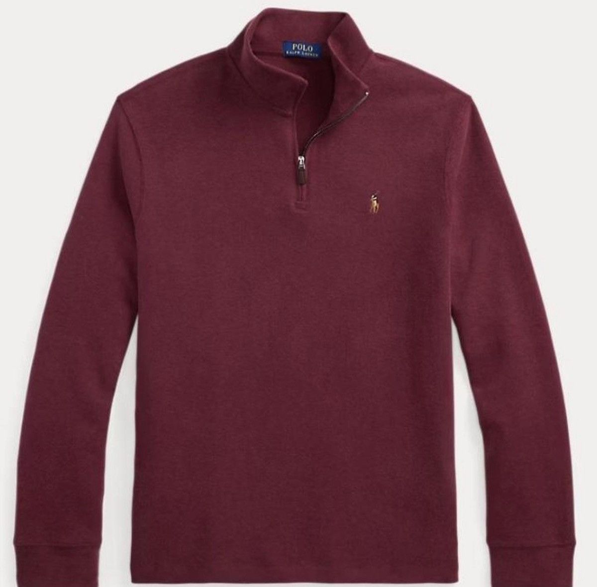 Polo Ralph Lauren Polo Ralph Lauren Burgundy Quarter Zip Size US L / EU 52-54 / 3 - 2 Thumbnail