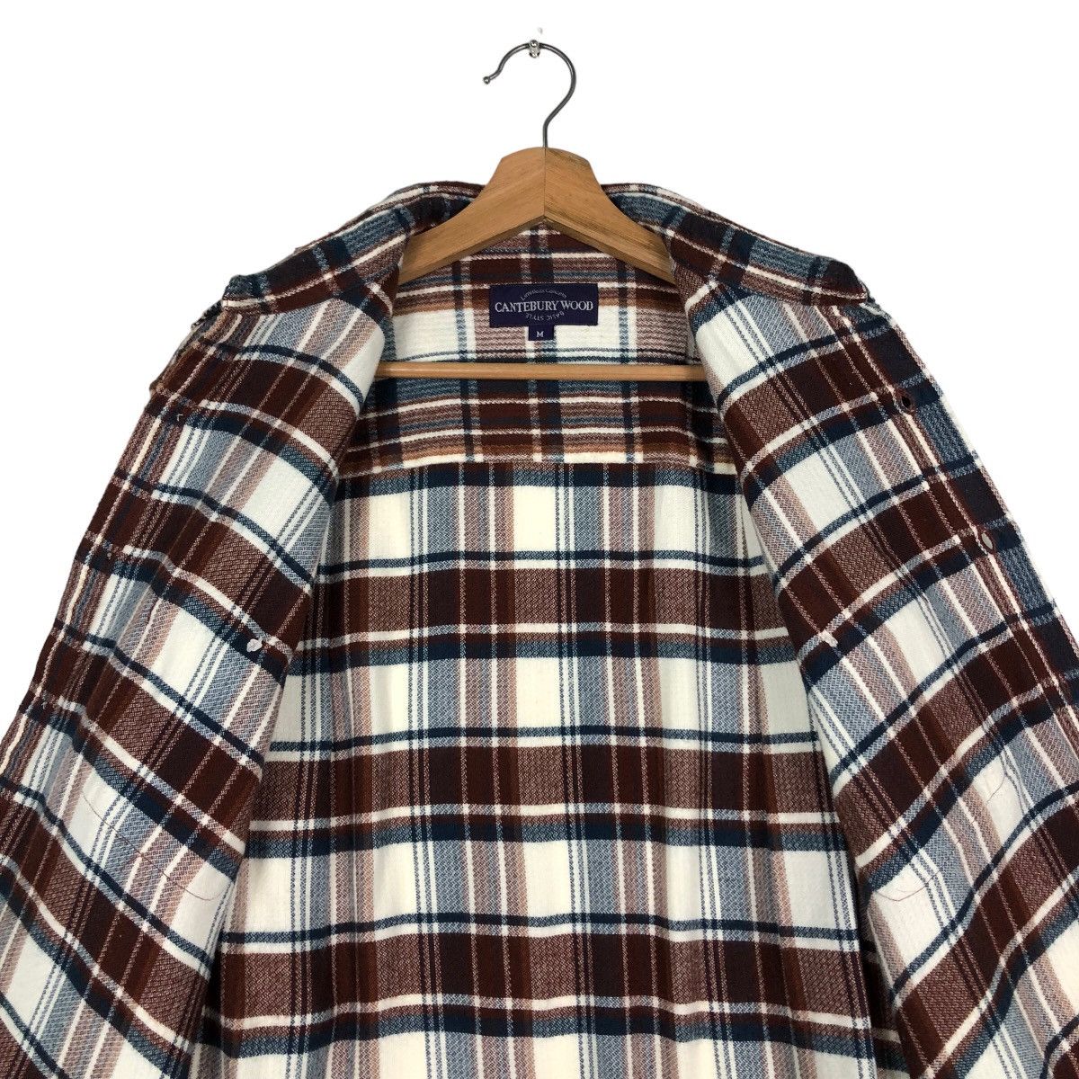 Japanese Brand 🔥Vintage Flannel Shirt Chore Jacket Canterbury Wood Tartan Size US M / EU 48-50 / 2 - 14 Thumbnail