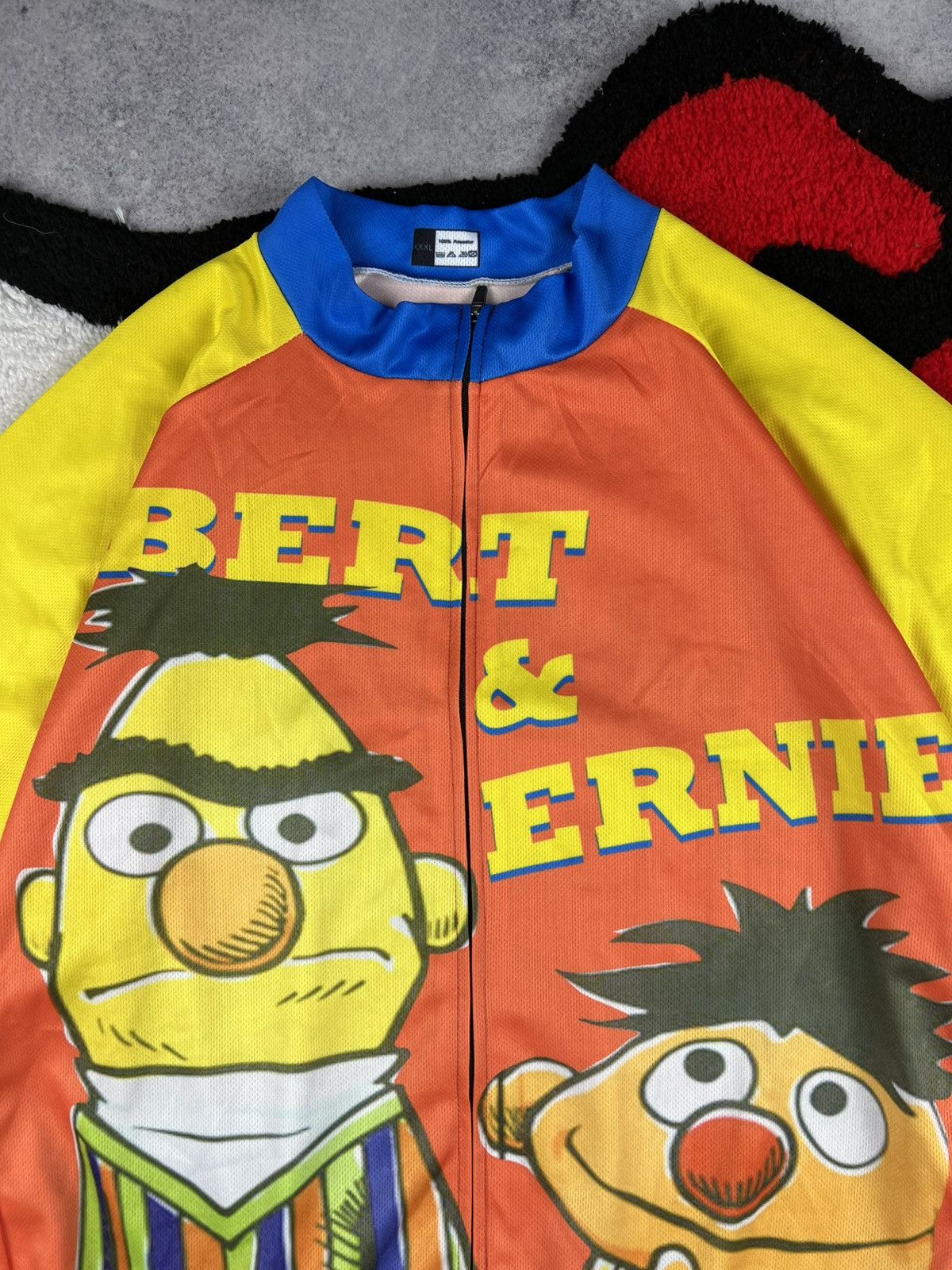 Vintage Retro Vintage Bert Ernie Cycling Jersey Size US XXL / EU 58 / 5 - 4 Thumbnail