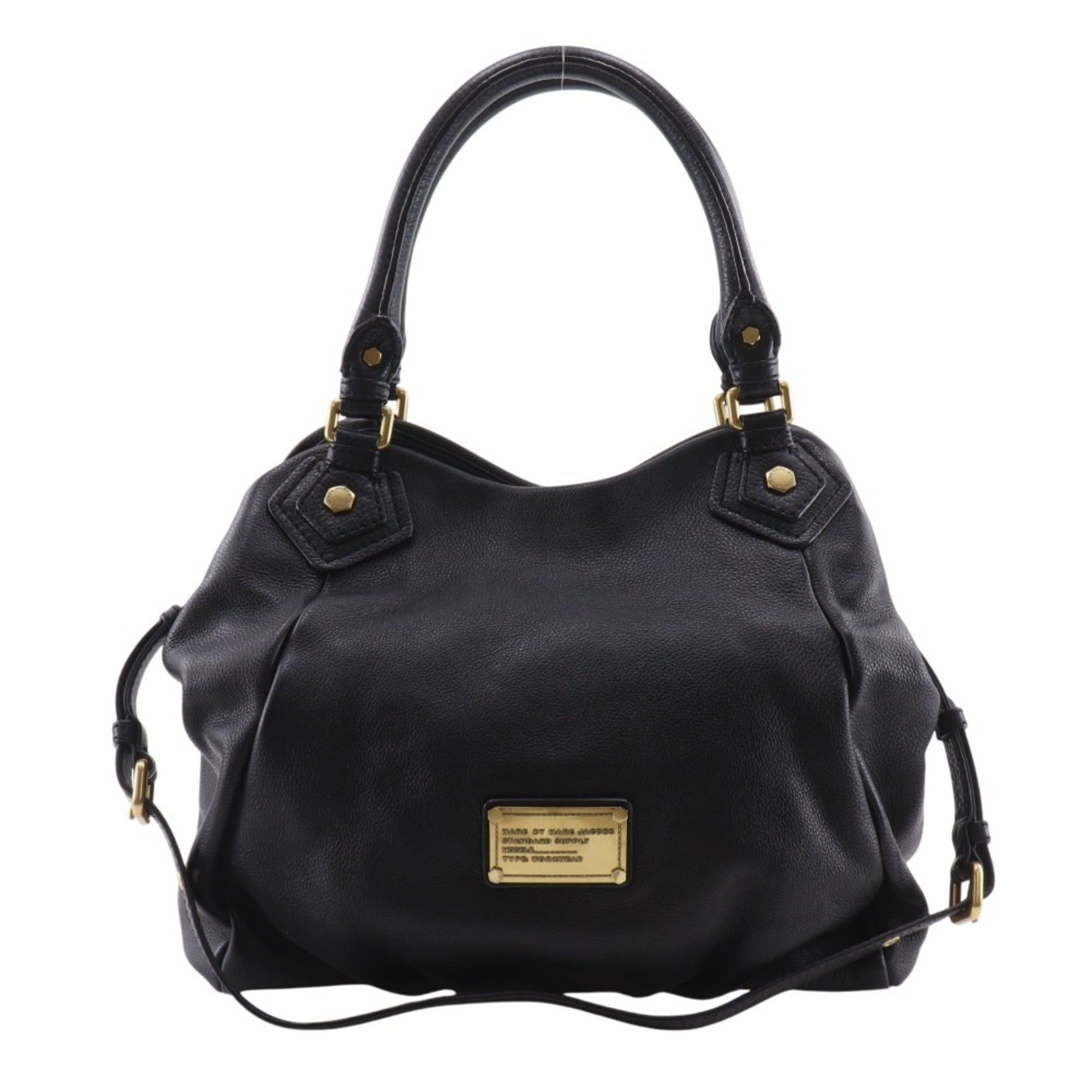Marc by Marc Jacobs Marc by Marc Jacobs Marc by Jacobs Core Classic Q Fran Tote Bag, 2-Way Shoulder M3PE104, Leather, Black, 2-way, A4 size, Magnetic closure, Women's. Size ONE SIZE - 1 Thumbnail