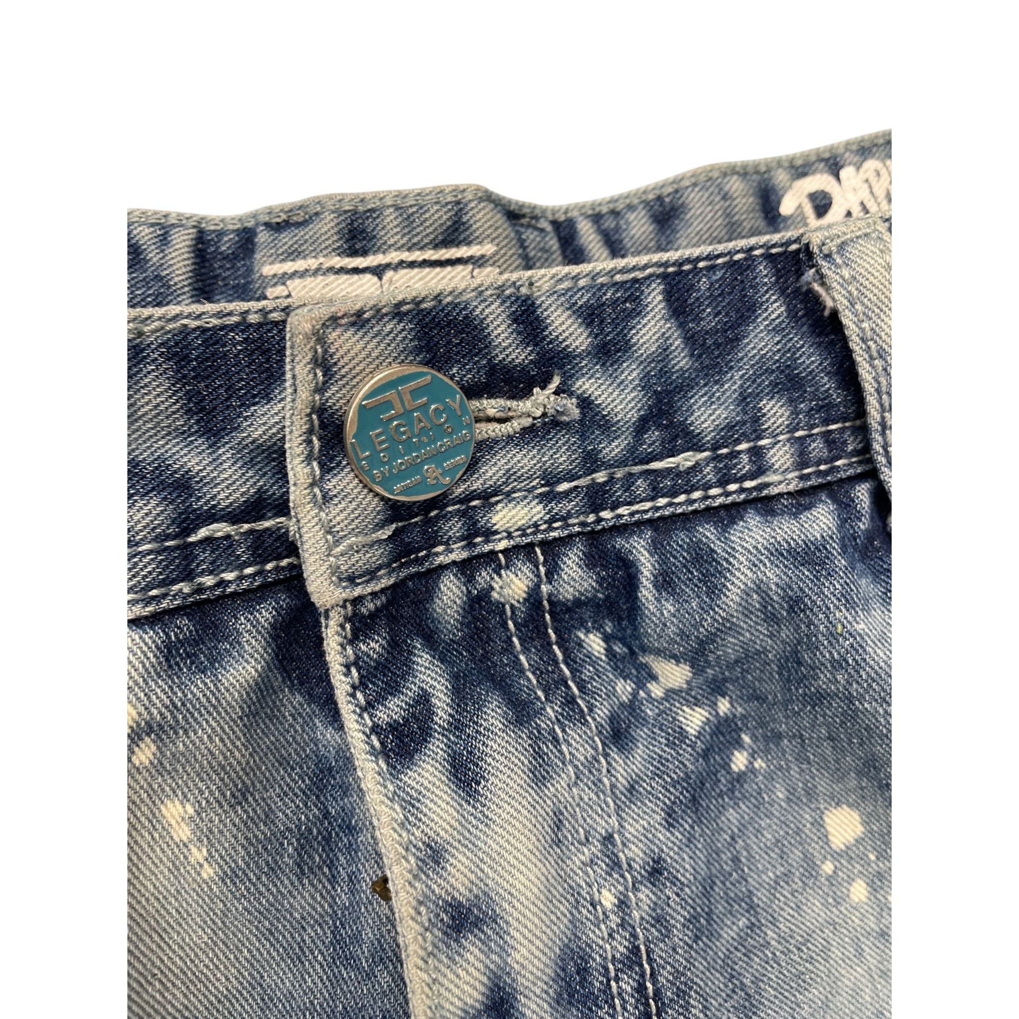Jordan Craig Jordan Craig Artisan mens blue grunge distressed jeans 38/34 Size US 38 / EU 54 - 6 Thumbnail