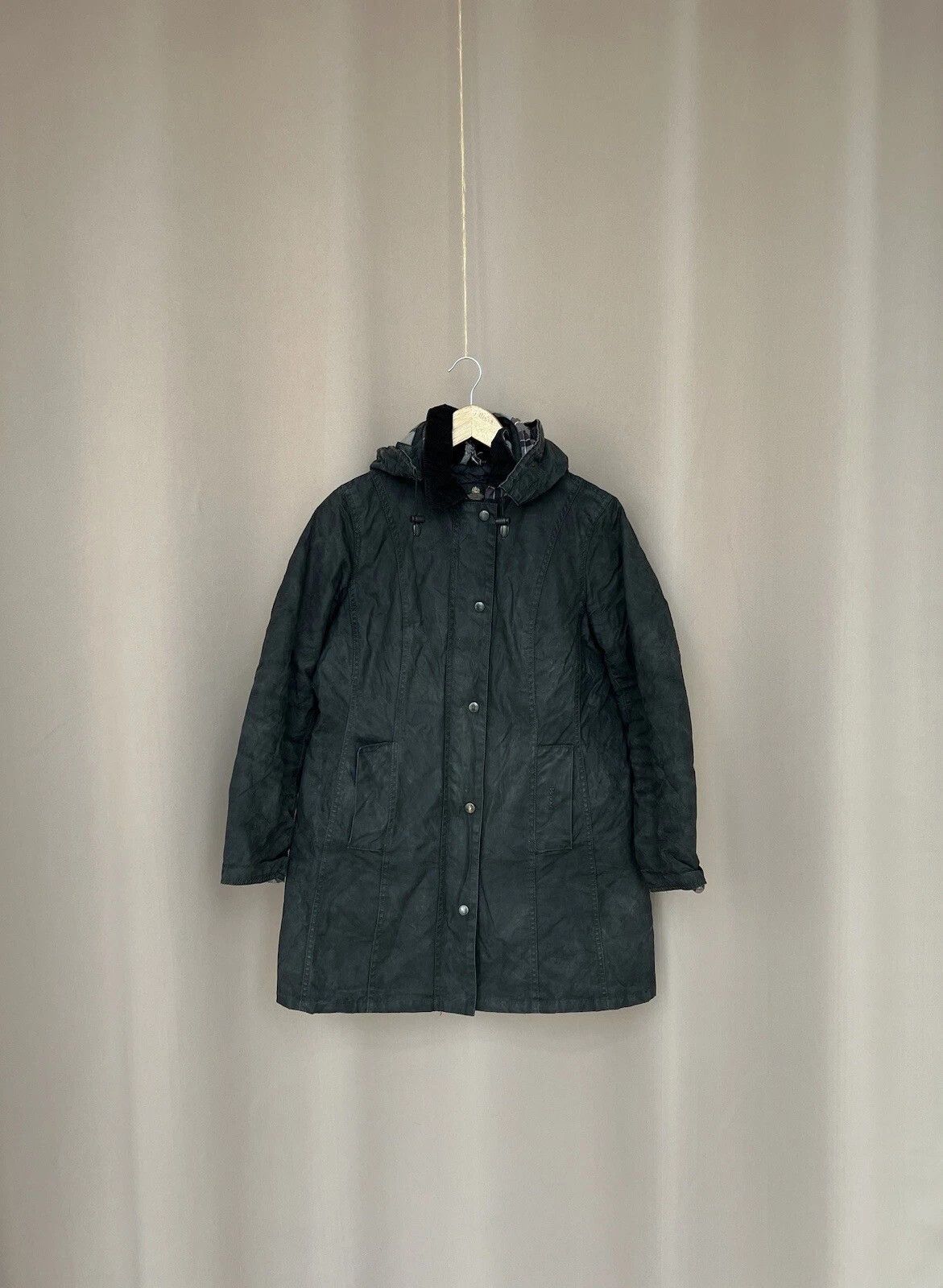 Barbour Barbour Wax Jacket Womens Size S/M or US 8 Full Zip Vintage Size S / US 4 / IT 40 - 1 Thumbnail