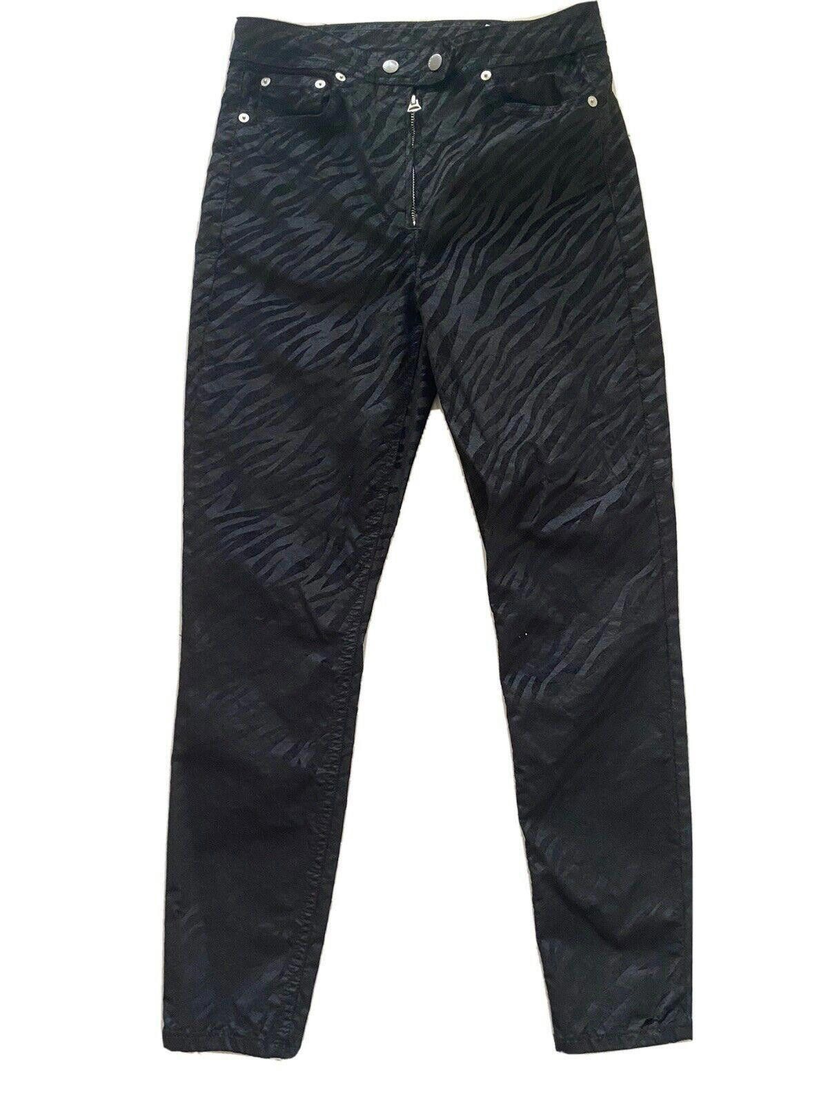 Rag & Bone Rag & Bone Nina Zebra Stripe High Rise Skinny Black Jean 27 Size 27" / US 4 / IT 40 - 1 Thumbnail