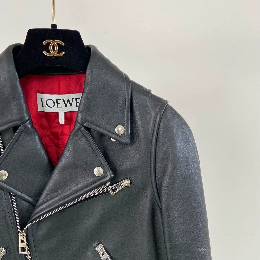 Loewe Loewe Black Leather Jacket 38 Size XS / US 0-2 / IT 36-38 - 3 Thumbnail