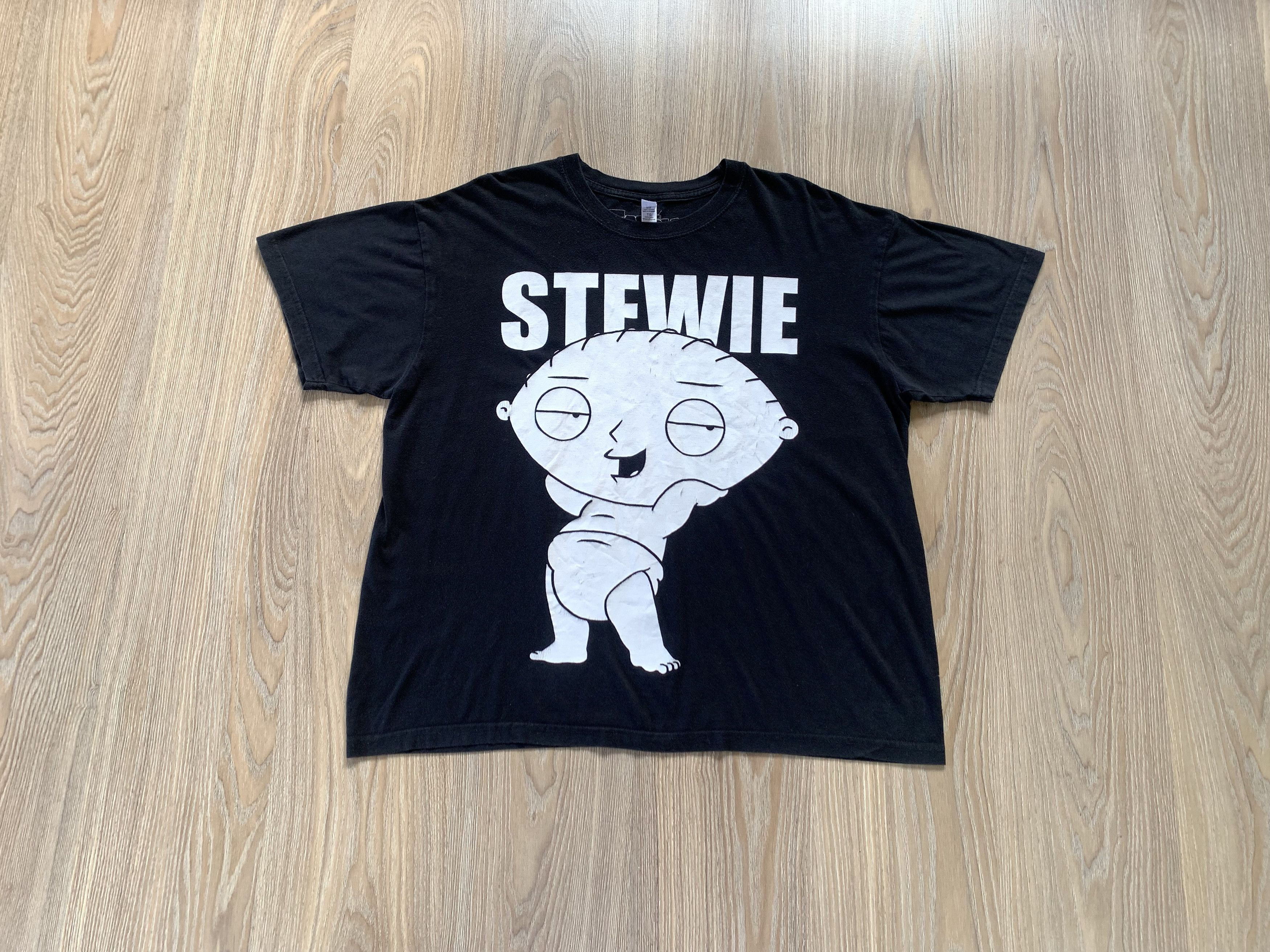 Cartoon Network Family Guy Stewie Black Printed T-Shirt Size US XL / EU 56 / 4 - 1 Thumbnail