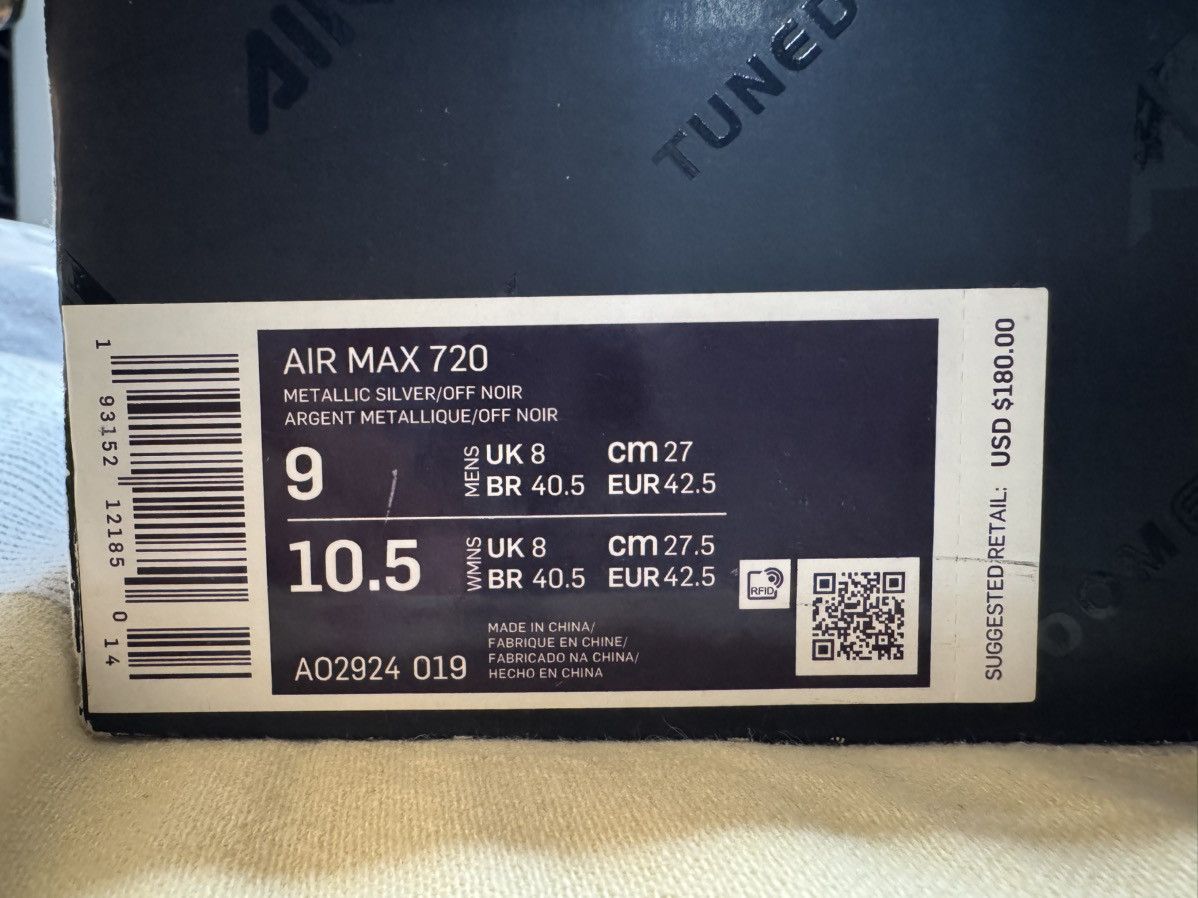 Nike Nike Air Max 720 “Matte Silver” Size US 9 / EU 42 - 7 Thumbnail