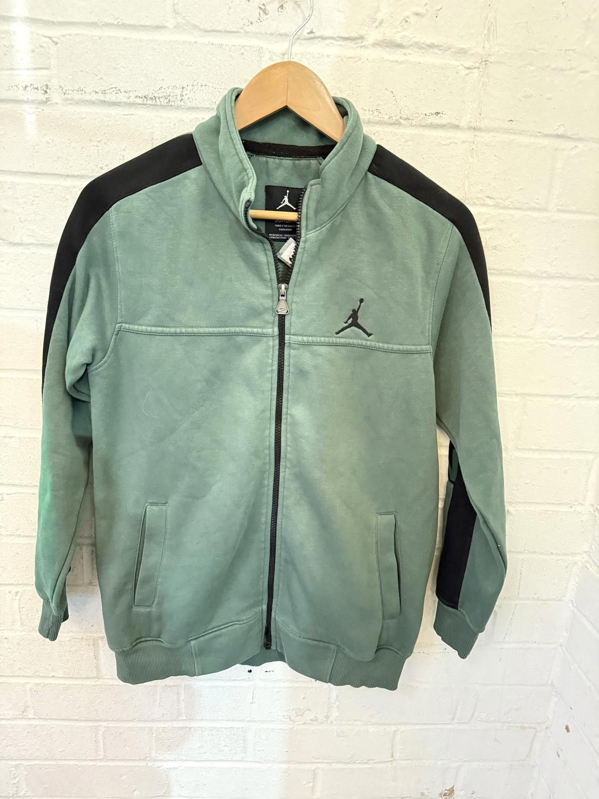 Jordan Brand Jordan Zip-Up Sports Jacket in Green and Black Size US M / EU 48-50 / 2 - 1 Thumbnail