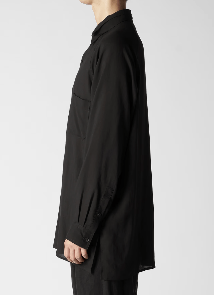 Yohji Yamamoto Yohji Yamamoto Pour Homme - Linen ATTACHED COLLAR BLOUSE Size US M / EU 48-50 / 2 - 2 Thumbnail