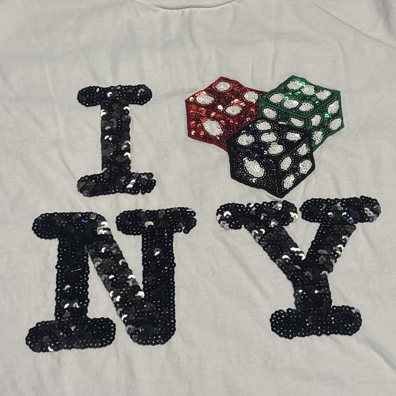 DENIM TEARS Denim Tears I Dice Love New York Cee Lo Sequins T-Shirt Size US L / EU 52-54 / 3 - 2 Thumbnail