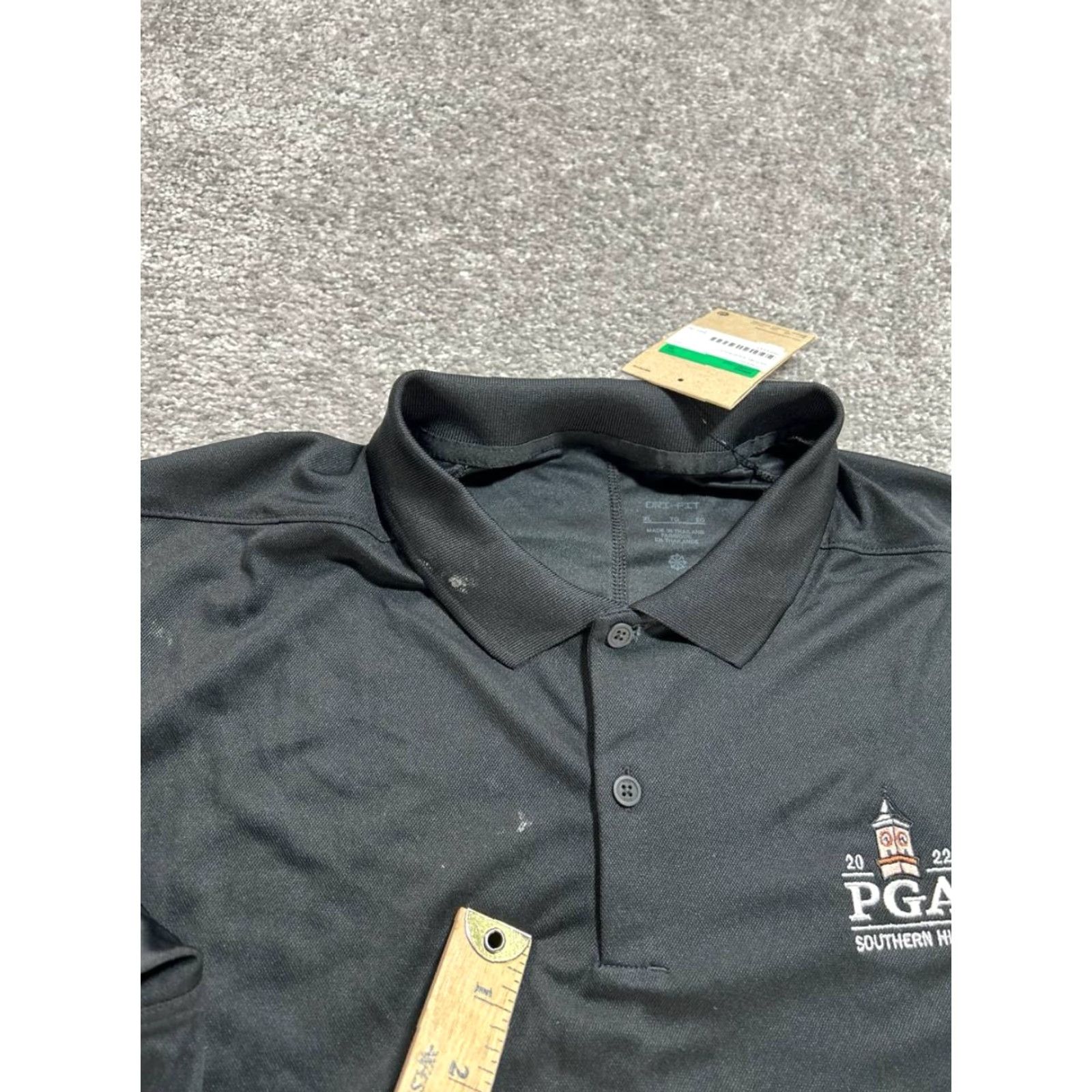 Nike VINTAGE Nike The Players Victory Polo Shirt Mens XL Black Dri-Fit Southern Hill Logo New Size US XL / EU 56 / 4 - 5 Thumbnail