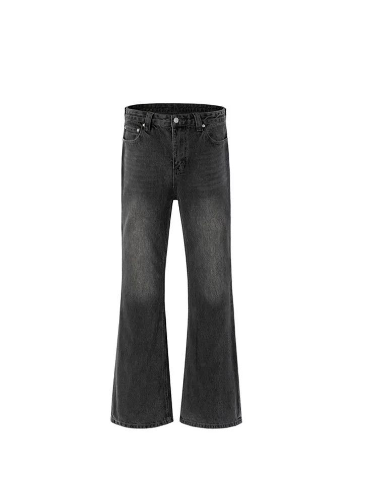 Jean Versatile casual retro straight-leg distressed flared jeans Size US 32 / EU 48 - 4 Thumbnail