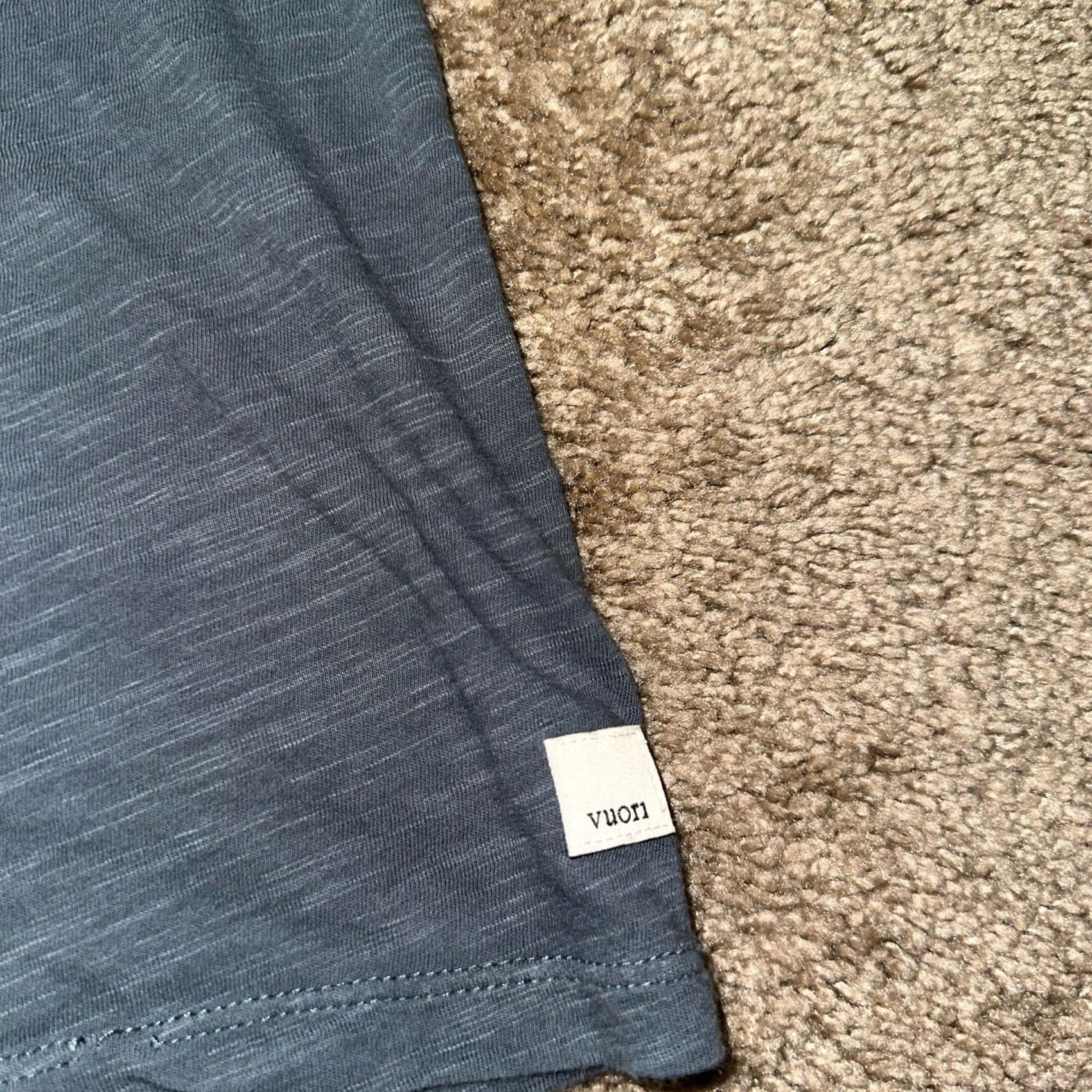Vuori Vuori The Rise Tee Mens L Pocket Short Sleeve Blue Size US 33 - 2 Thumbnail