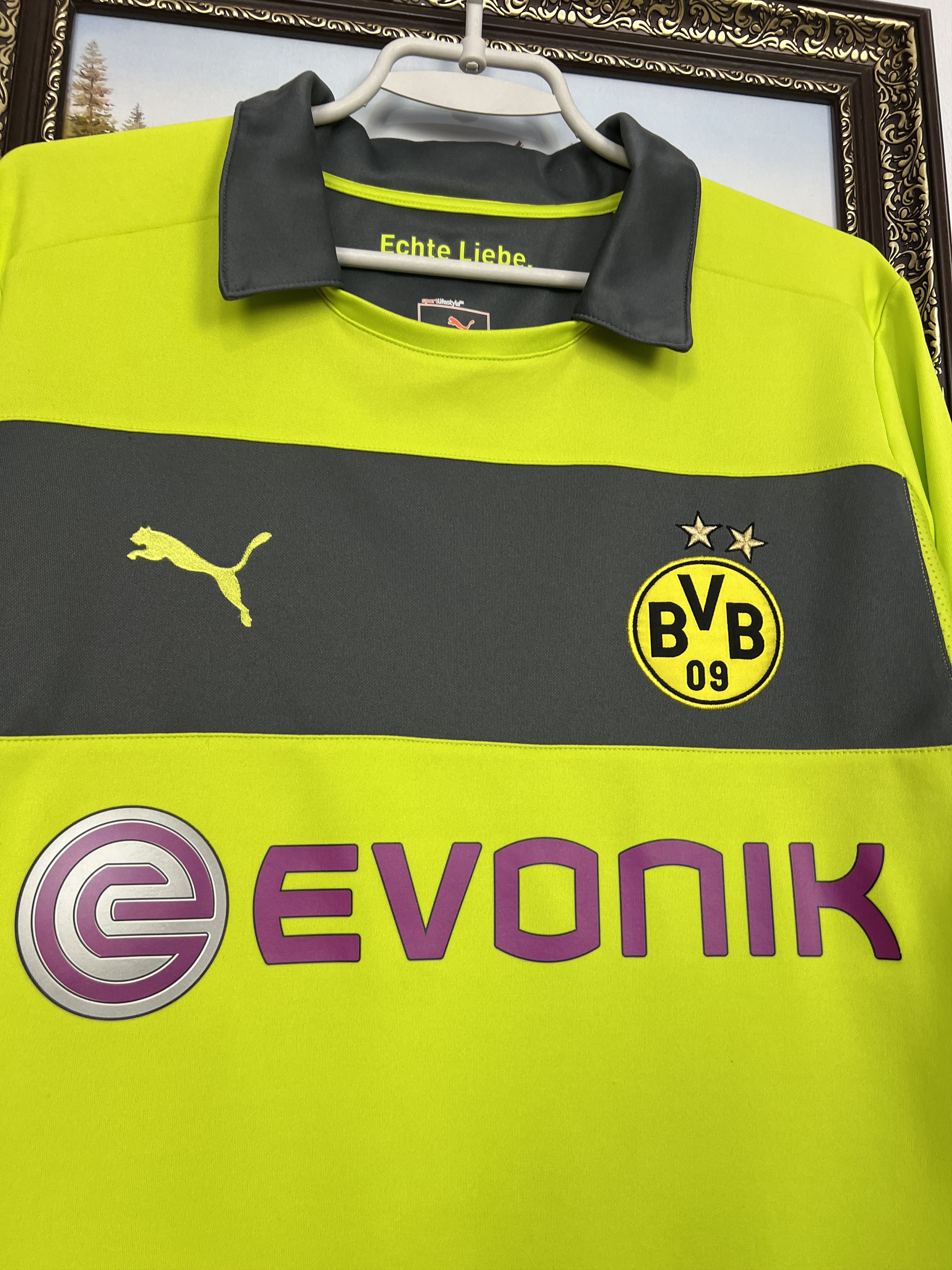 Puma Borussia Dortmund Goalkeeper football shirt Soccer Jersey Size US L / EU 52-54 / 3 - 3 Thumbnail