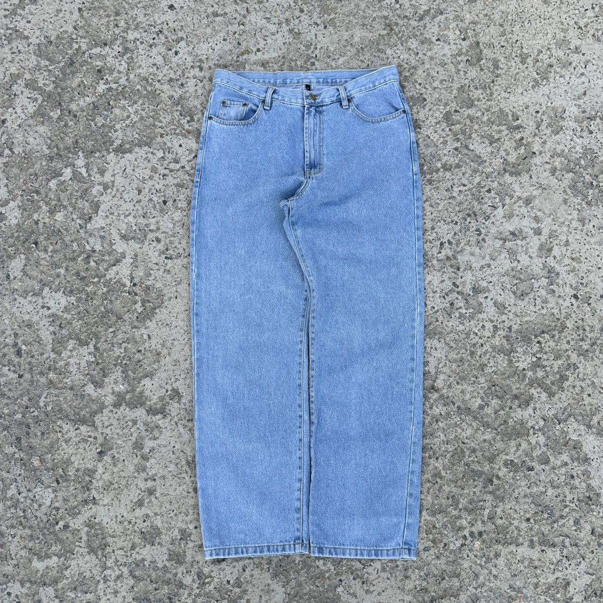 Santa Cruz Skateboards Vintage Western Blue Circle Jeans Size 34 Baggy Old Money Size US 34 / EU 50 - 4 Thumbnail
