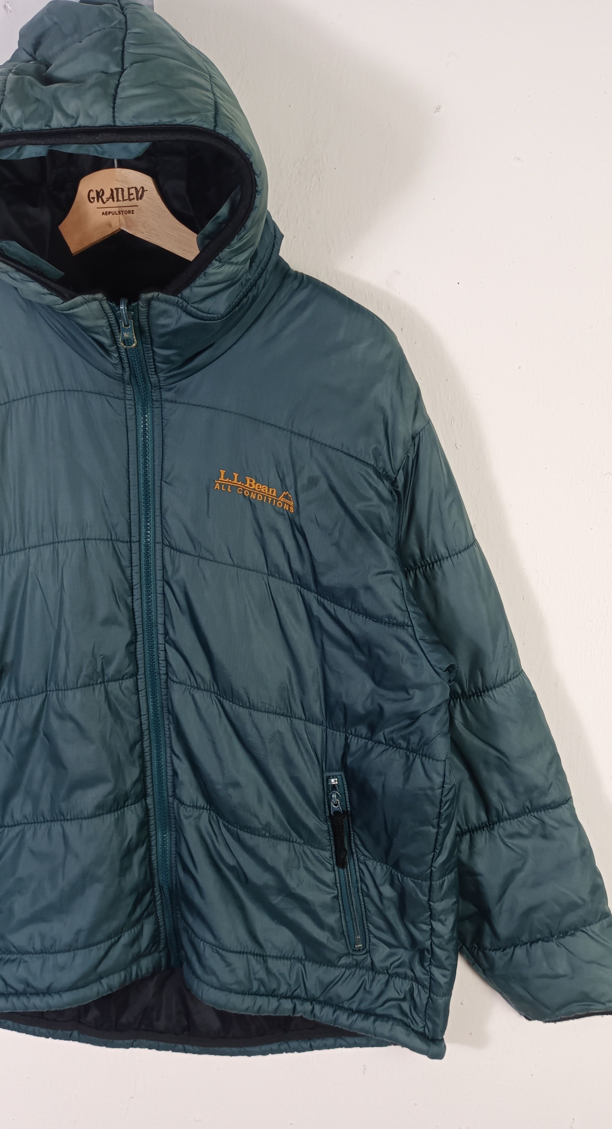 L.L. Bean Vintage 80s🔥 LL Bean Primaloft Parka Puffer Hoodie Jacket Size US L / EU 52-54 / 3 - 7 Thumbnail