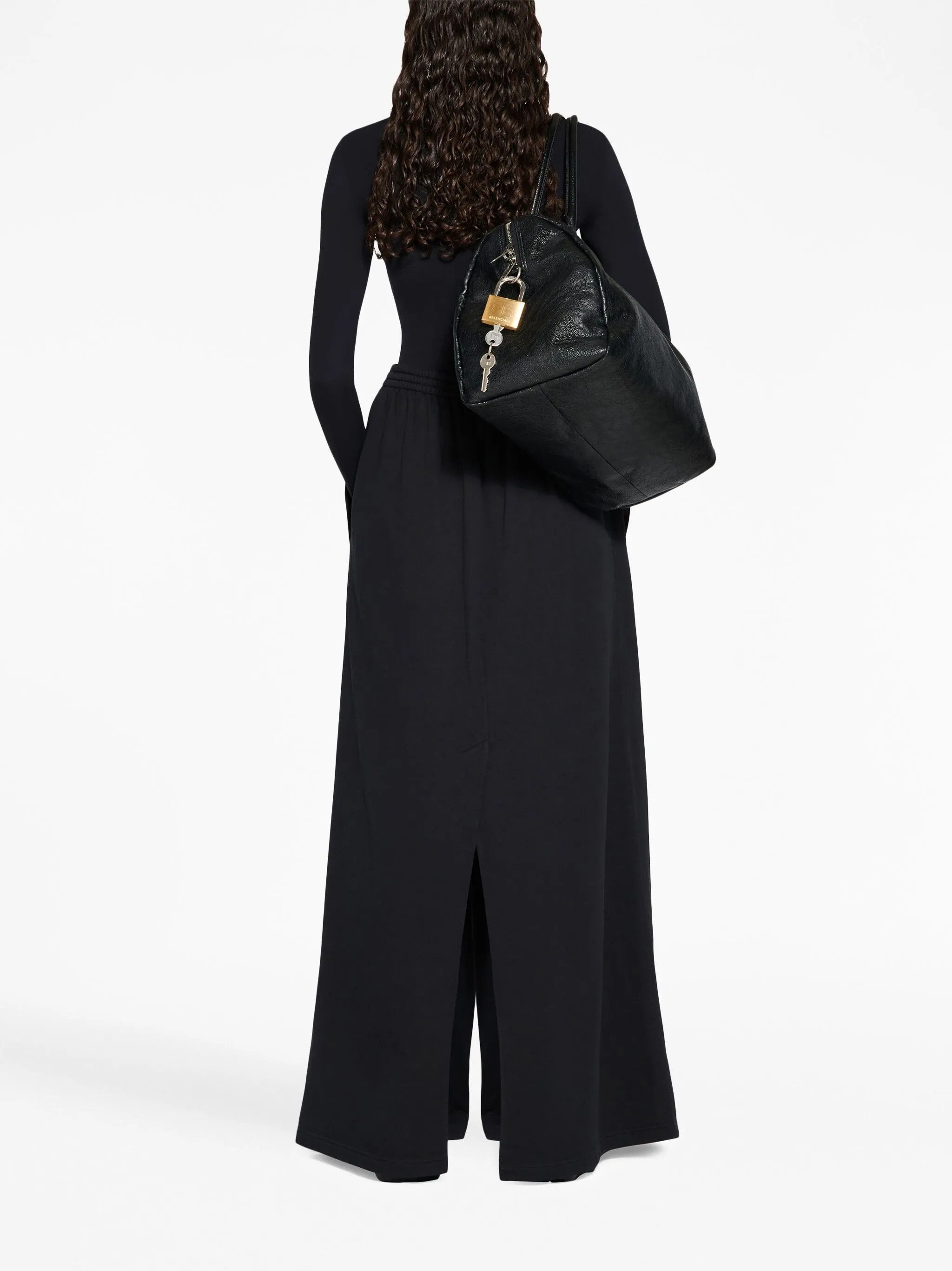 Balenciaga o1mt1gz0325 Outside Loop Fitted Top Bodysuit in Black Size M / US 6-8 / IT 42-44 - 5 Thumbnail